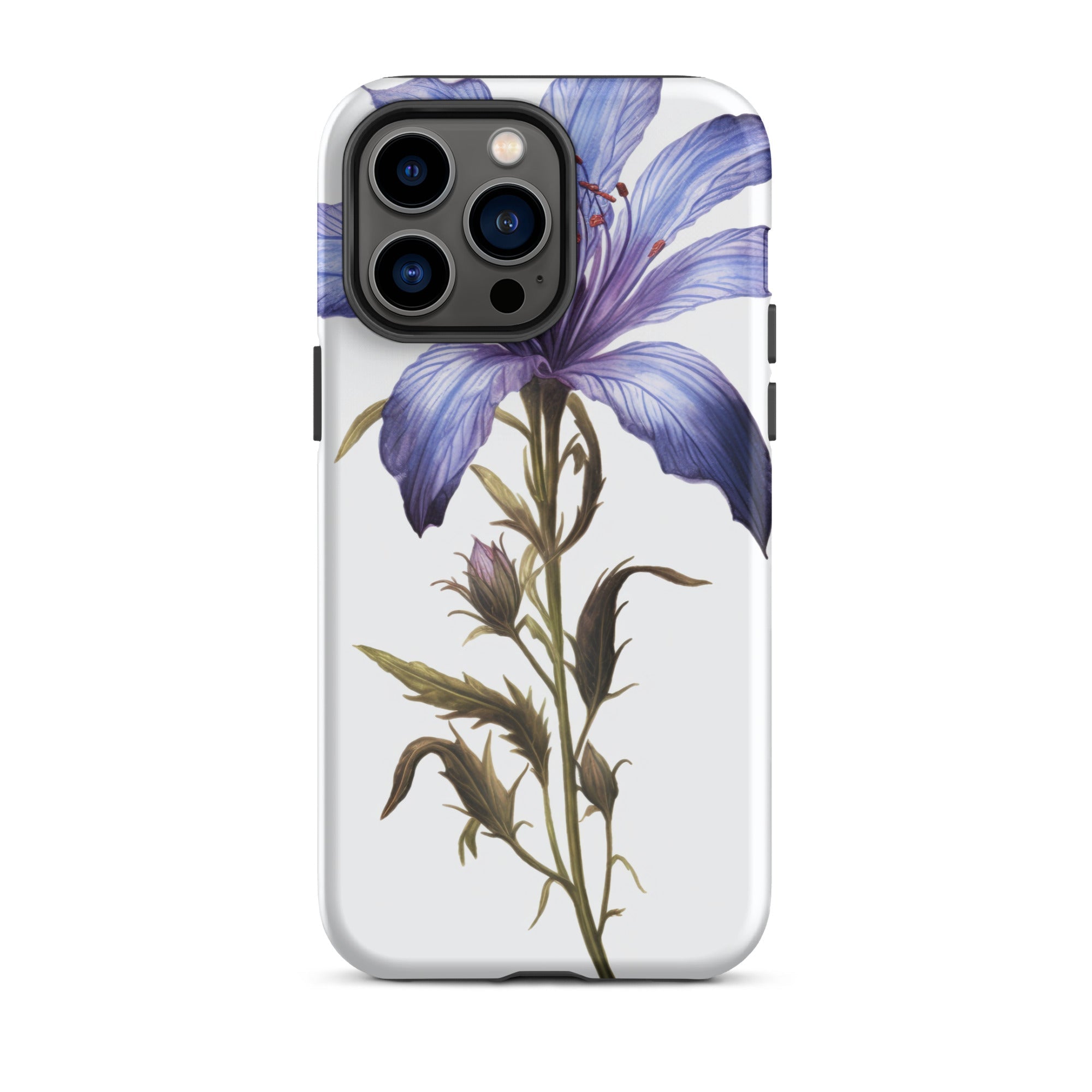 Bluebeard Flower iPhone Case by Visual Verse - Image 30