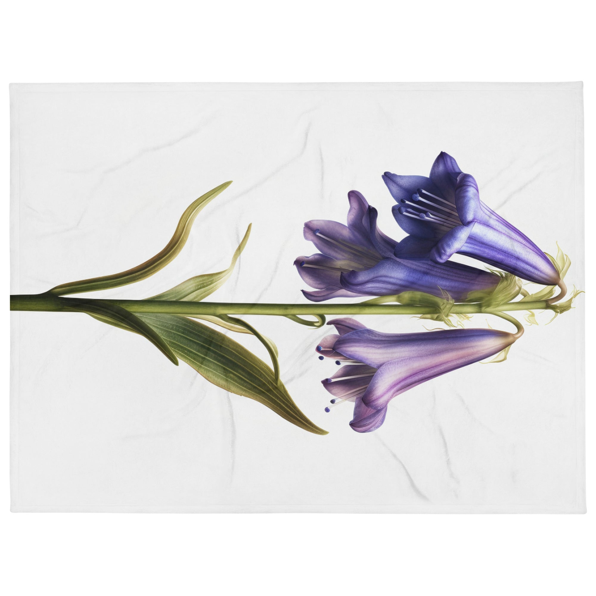 Bluebell Flower Purple Blanket by Visual Verse - Image 1