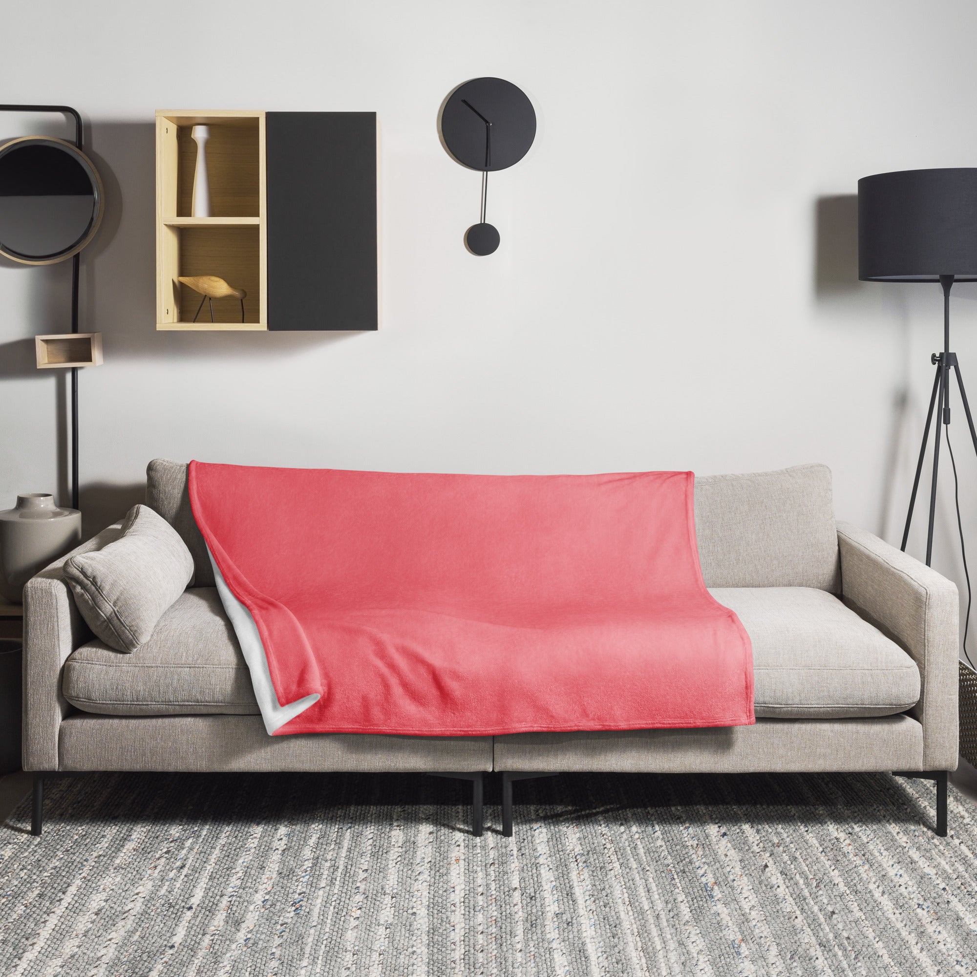 Blush Pink Color Blanket by Visual Verse - Image 1