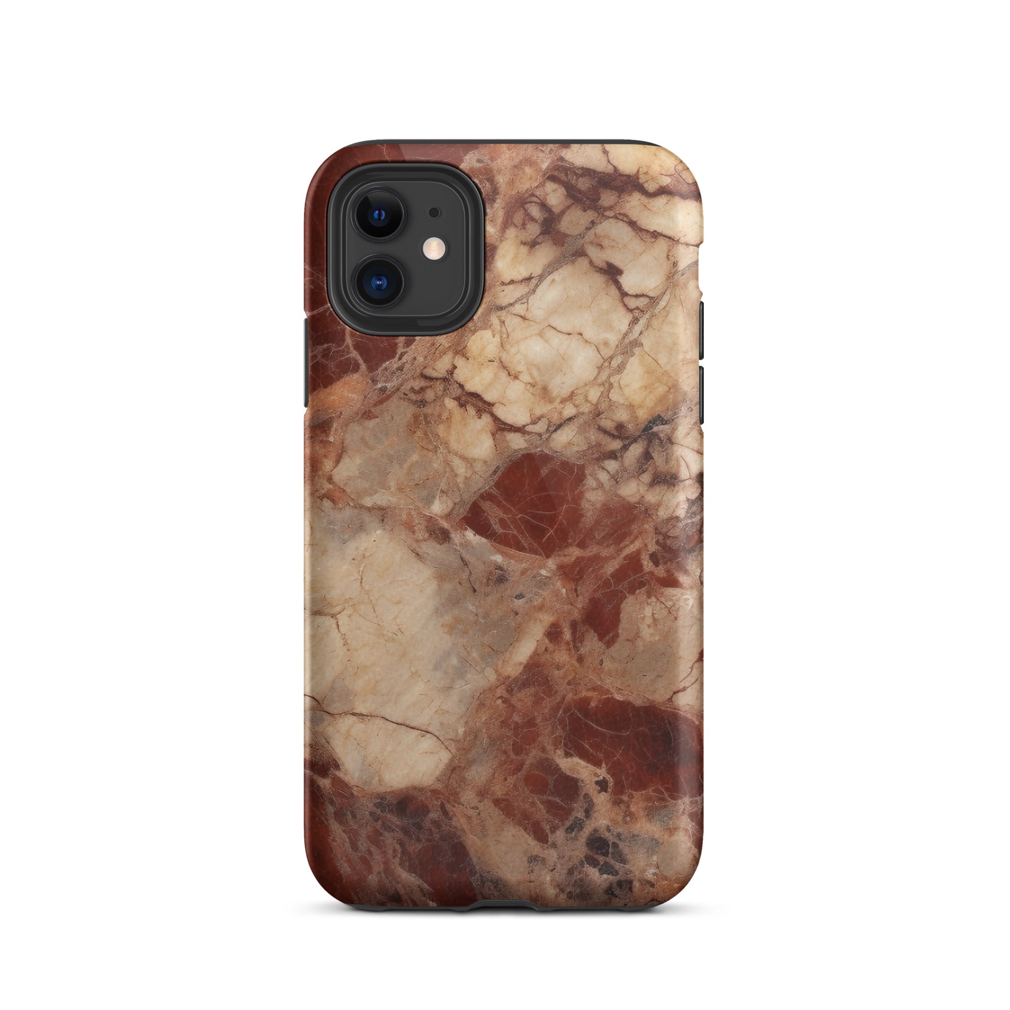 Bordeaux Granite iPhone Case by Visual Verse - Image 1