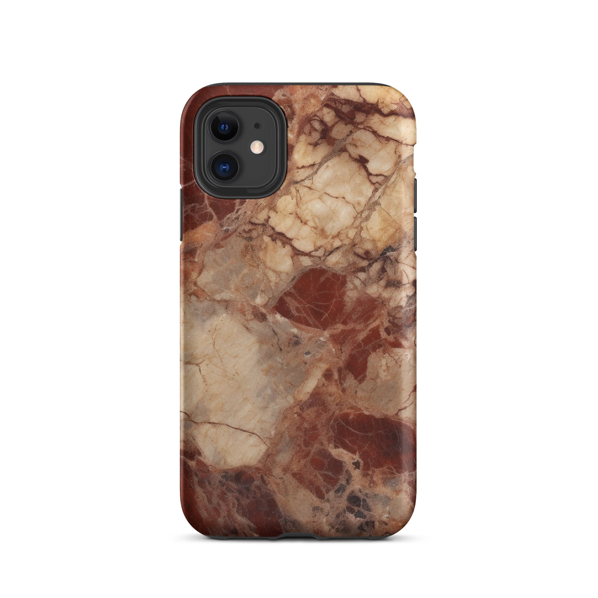 Bordeaux Granite iPhone Case by Visual Verse - Image 2