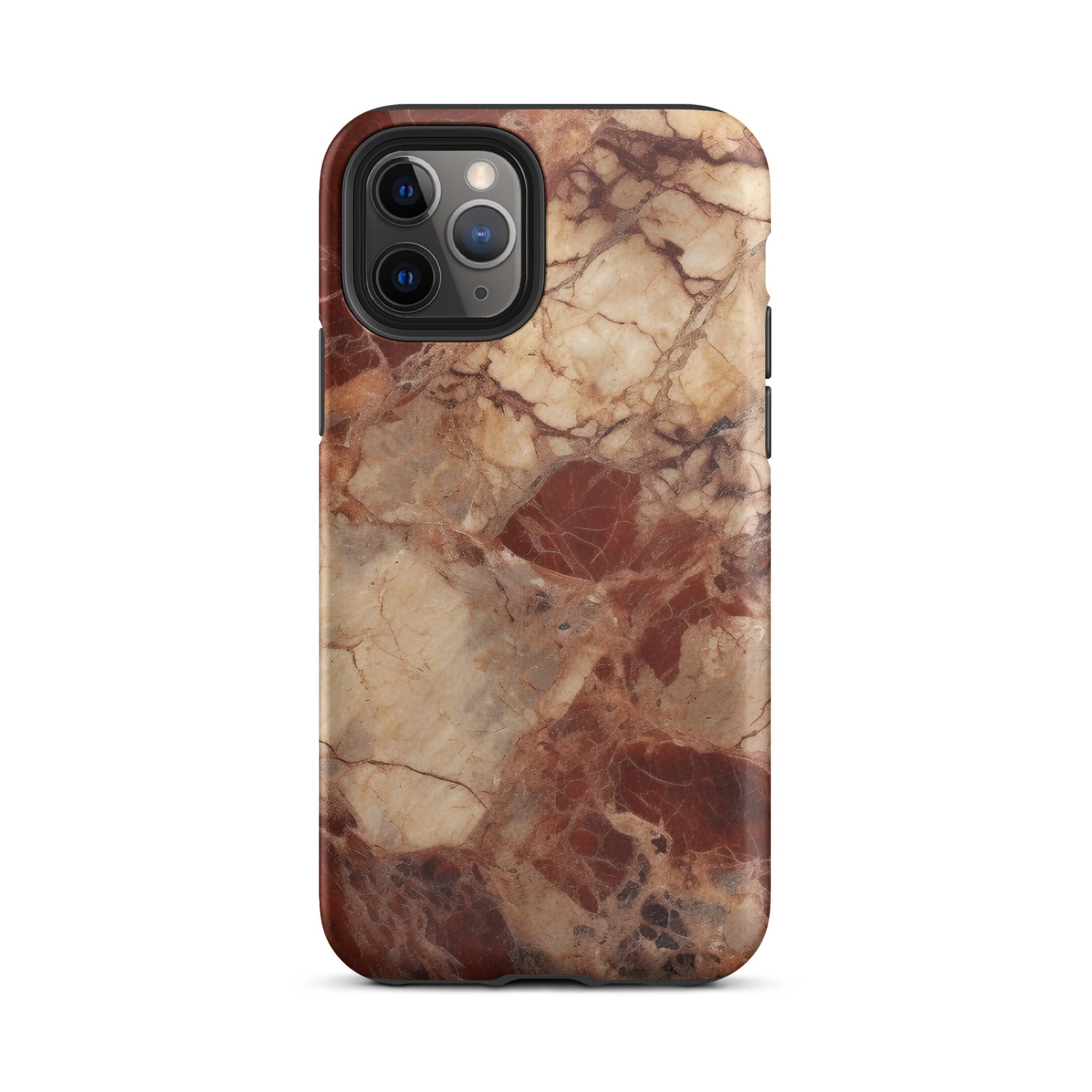 Bordeaux Granite iPhone Case by Visual Verse - Image 3
