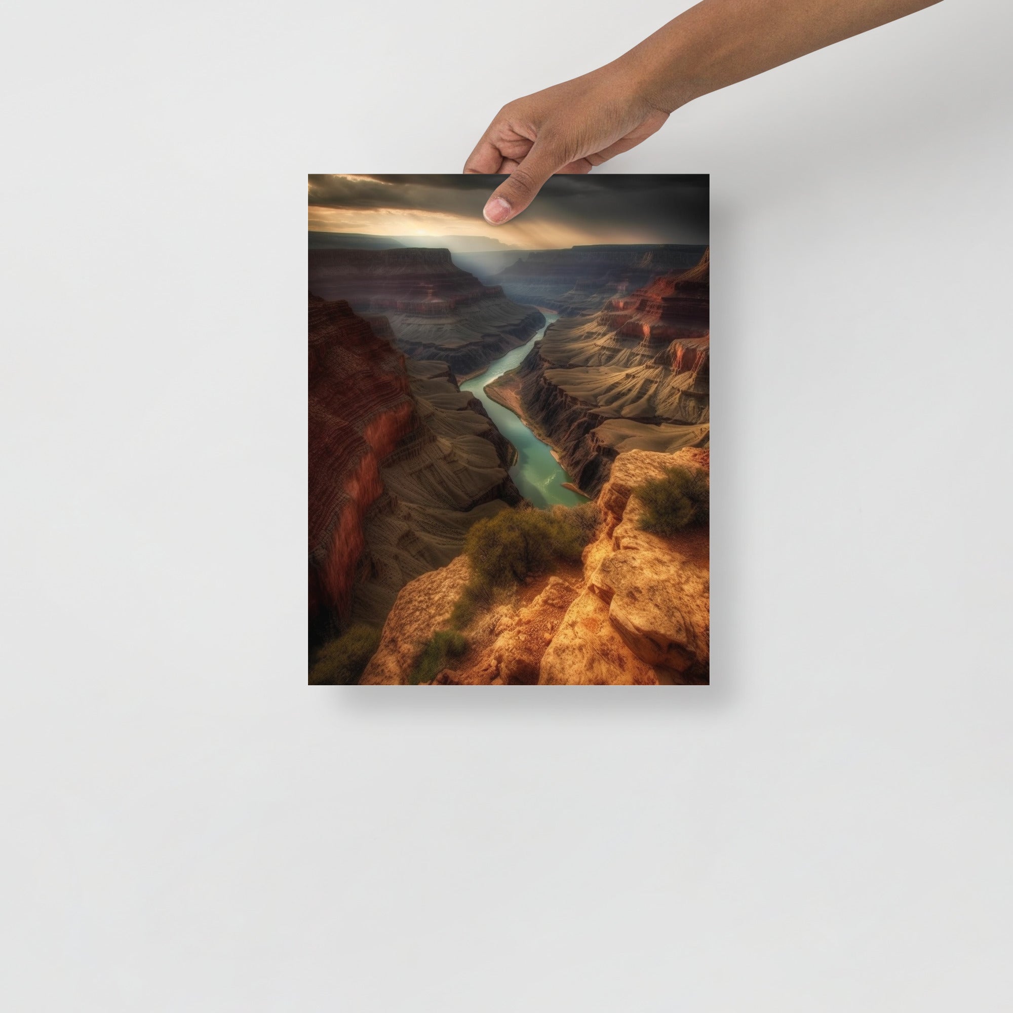 Breathtaking Grand Canyon Landscape Art Poster by Visual Verse - Image 3