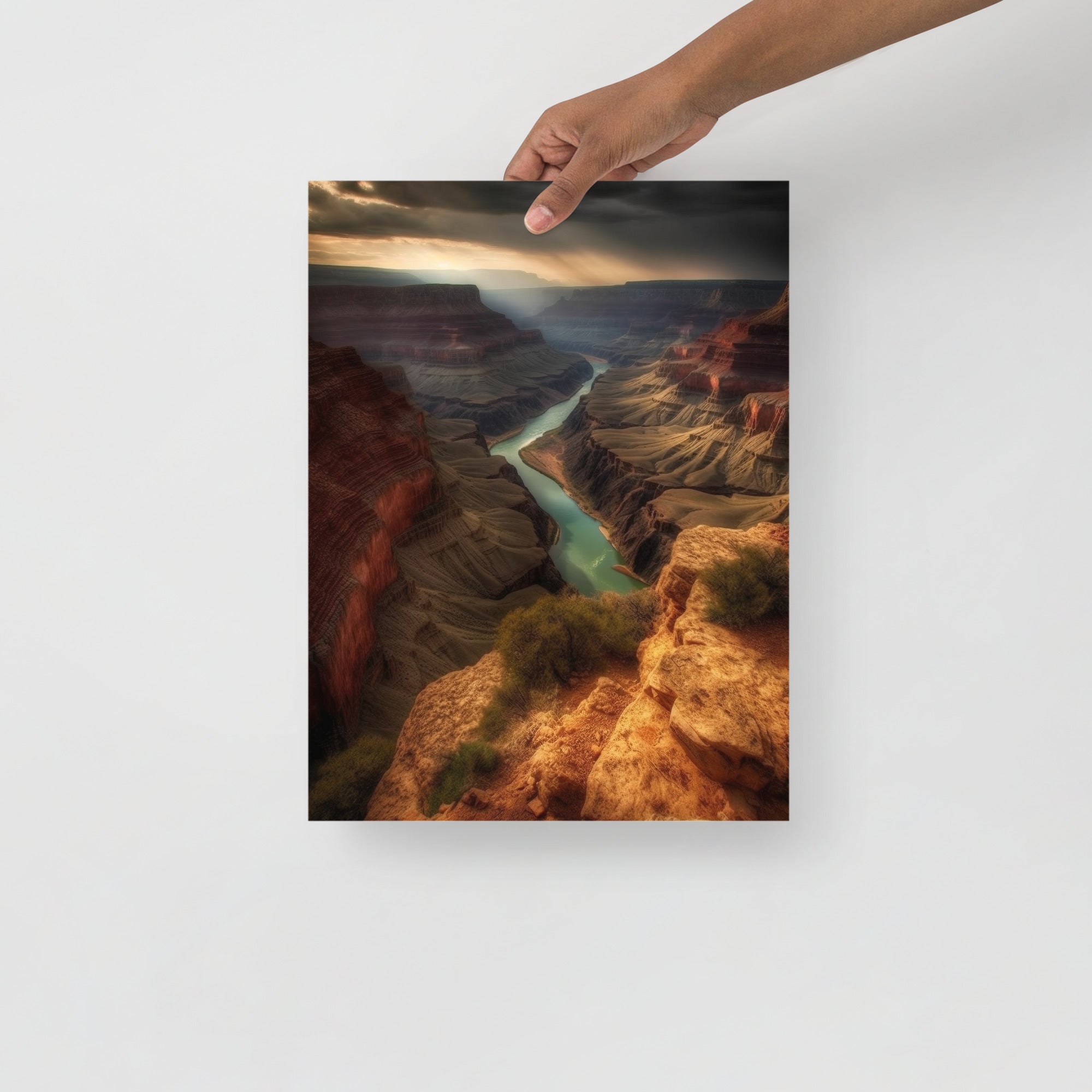 Breathtaking Grand Canyon Landscape Art Poster by Visual Verse - Image 4