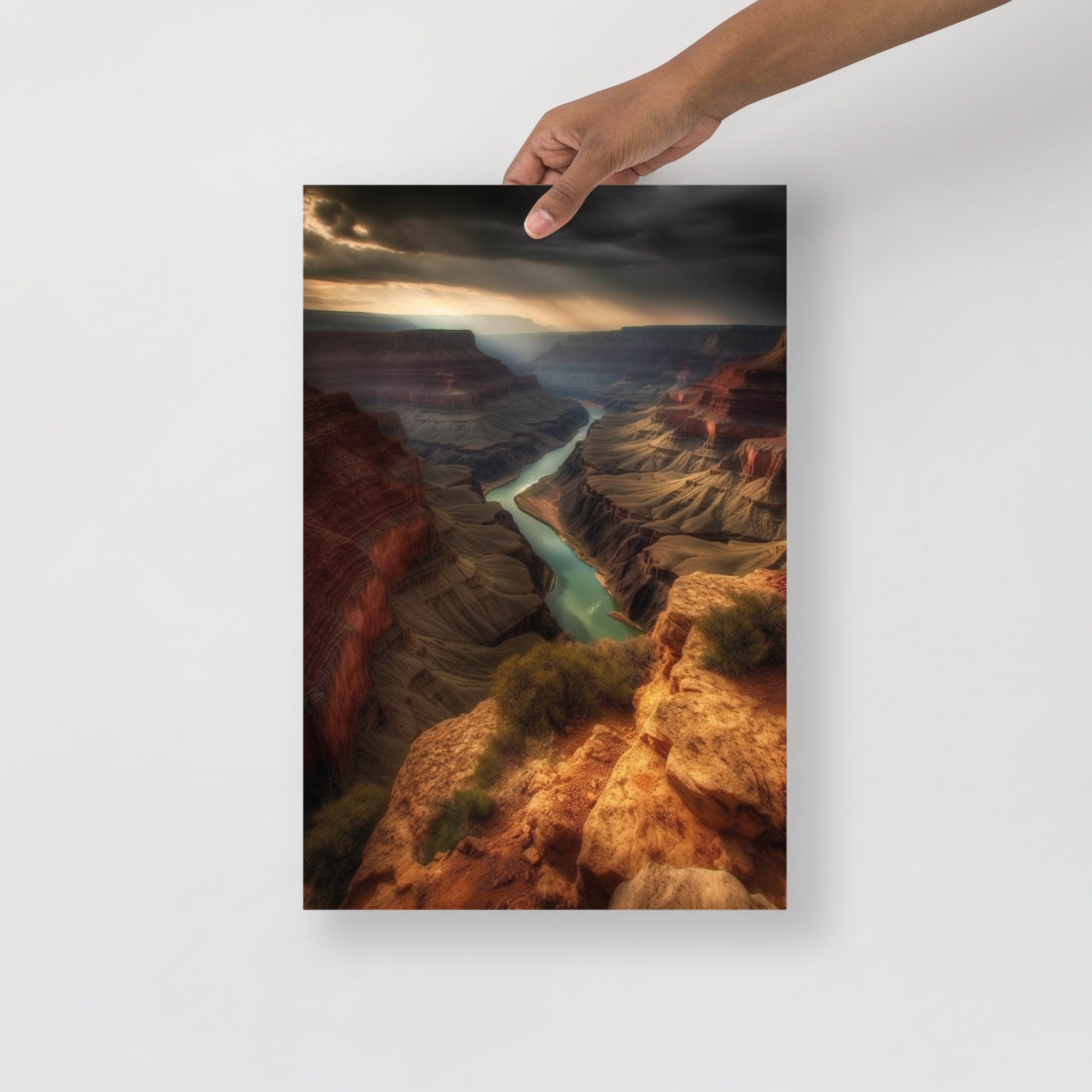 Breathtaking Grand Canyon Landscape Art Poster by Visual Verse - Image 5