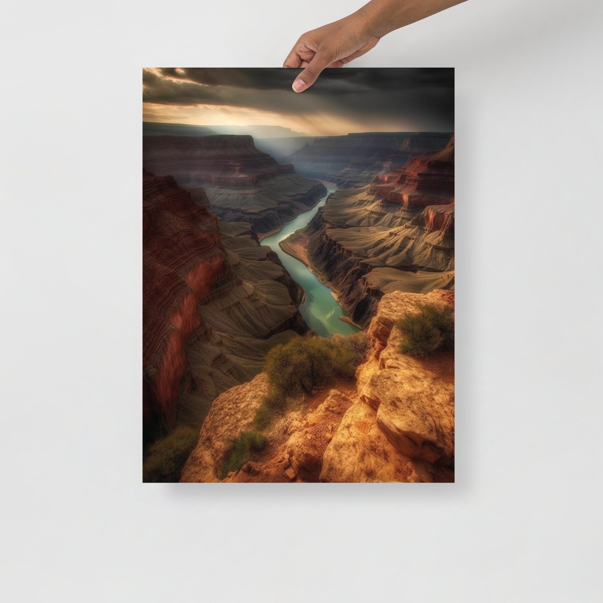 Breathtaking Grand Canyon Landscape Art Poster by Visual Verse - Image 7