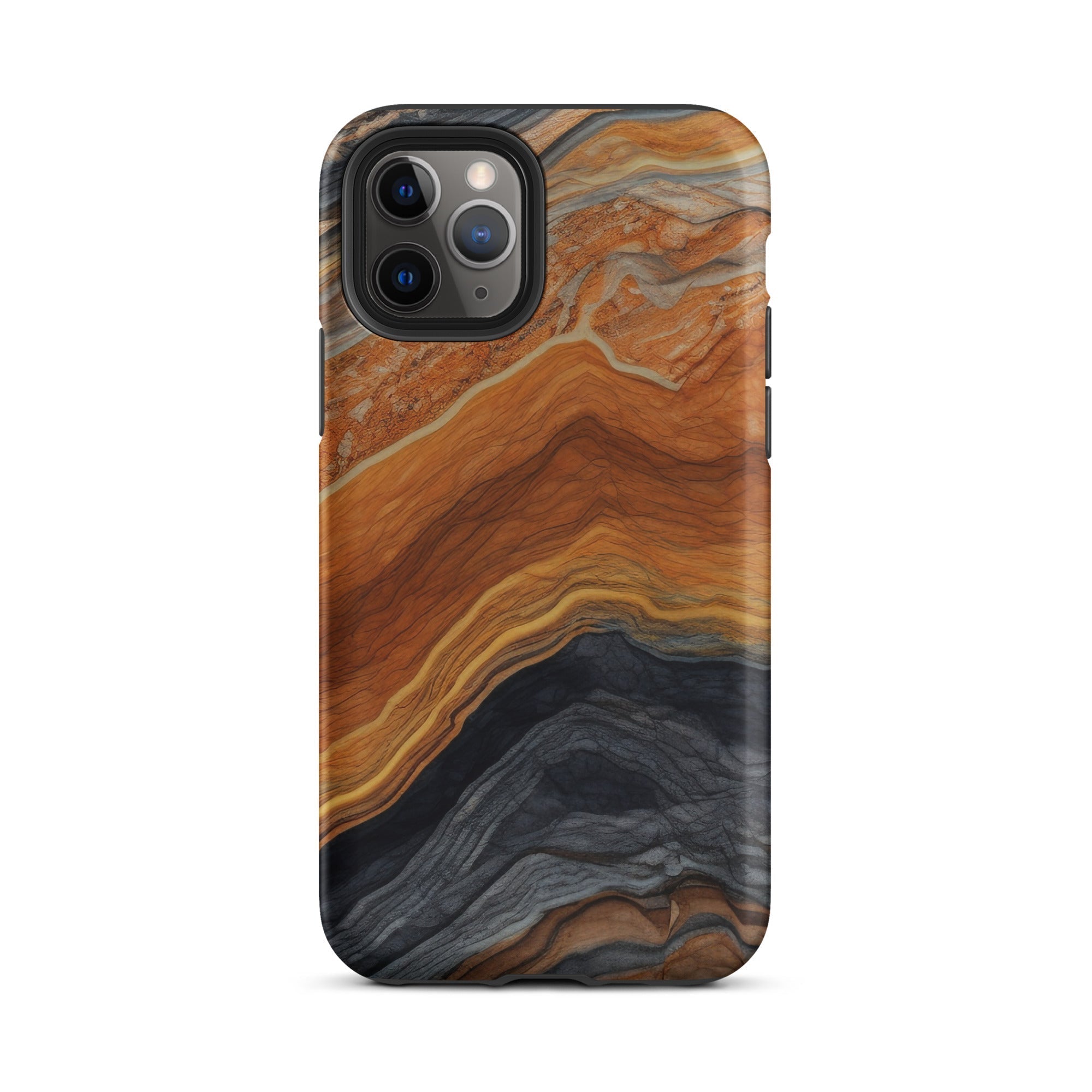 Brown Waves LGranite iPhone Case by Visual Verse - Image 4