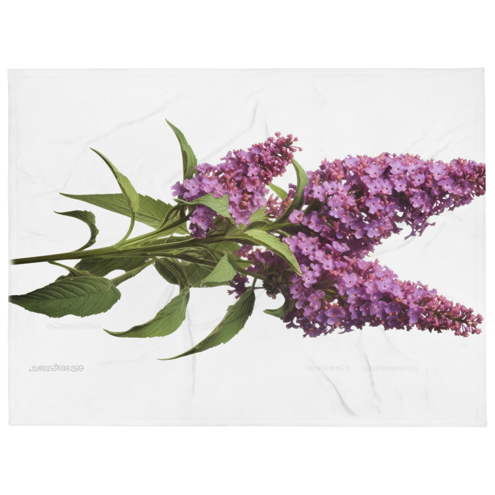 Butterfly Bush Flower Blanket by Visual Verse - Image 1