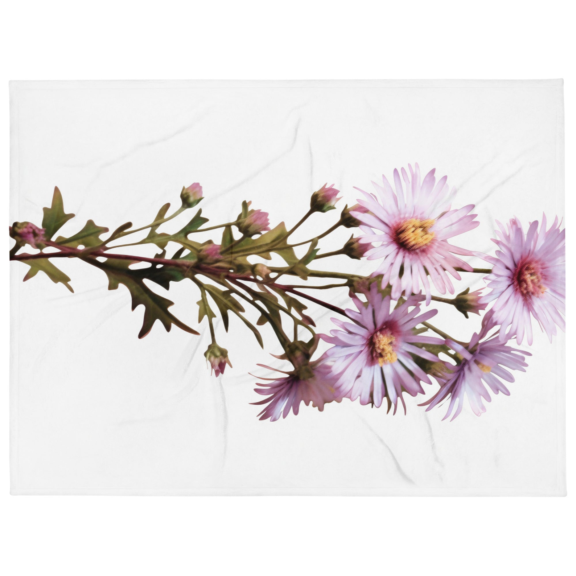 Calico Aster Flower Blanket by Visual Verse - Image 1