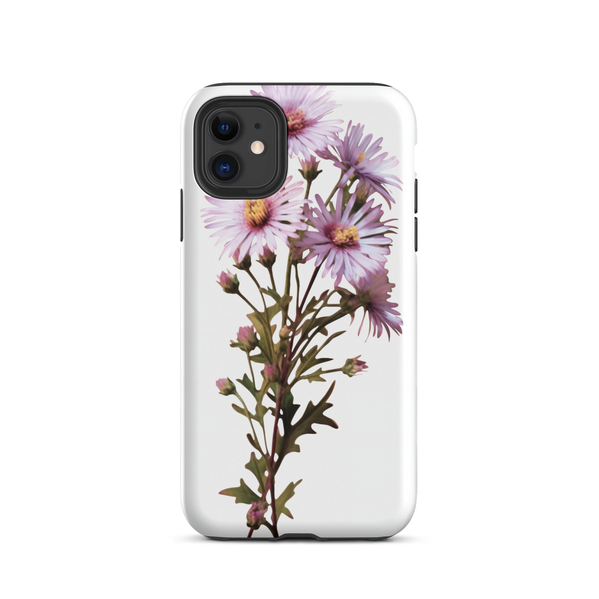 Calico Aster Flower iPhone Case by Visual Verse - Image 2