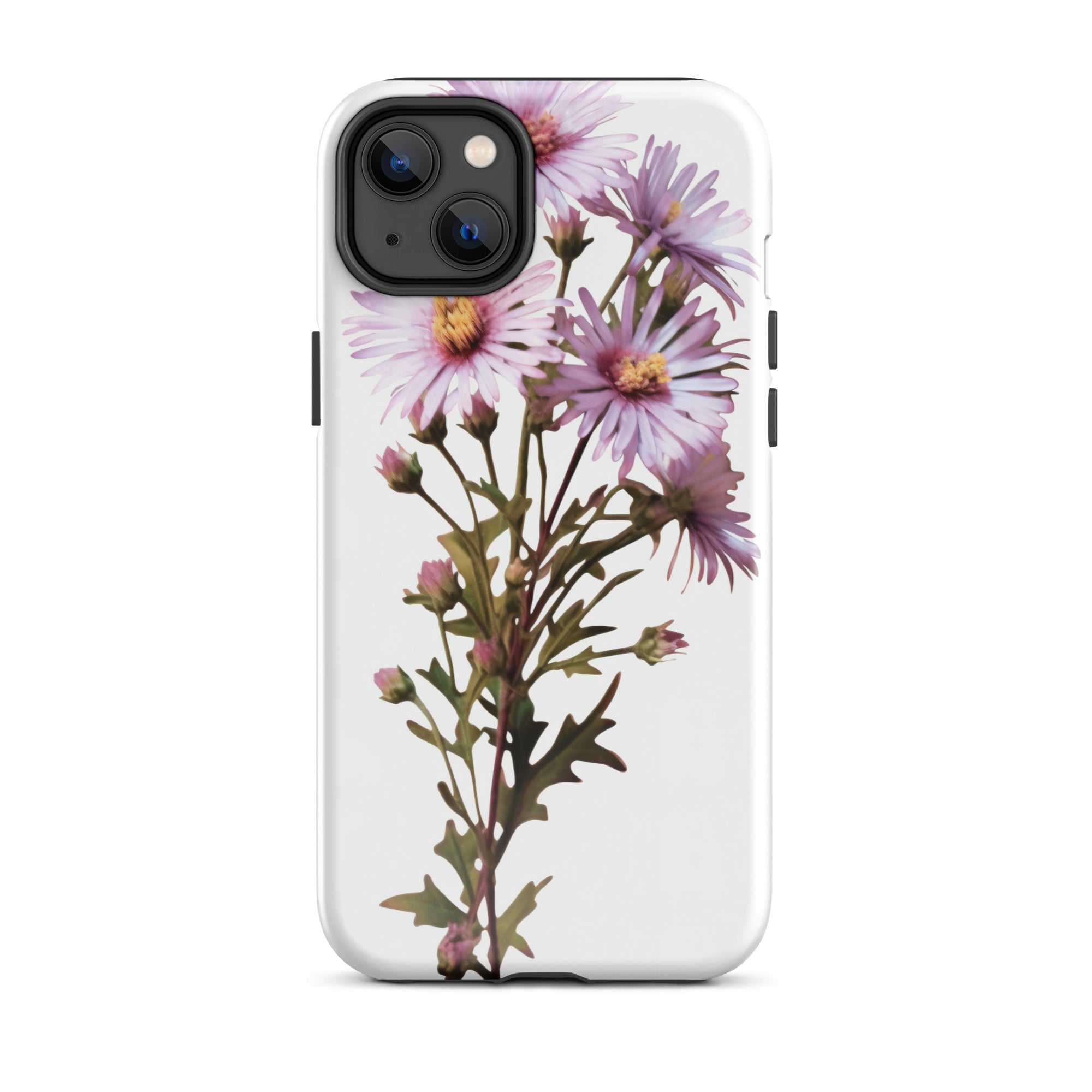 Calico Aster Flower iPhone Case by Visual Verse - Image 25