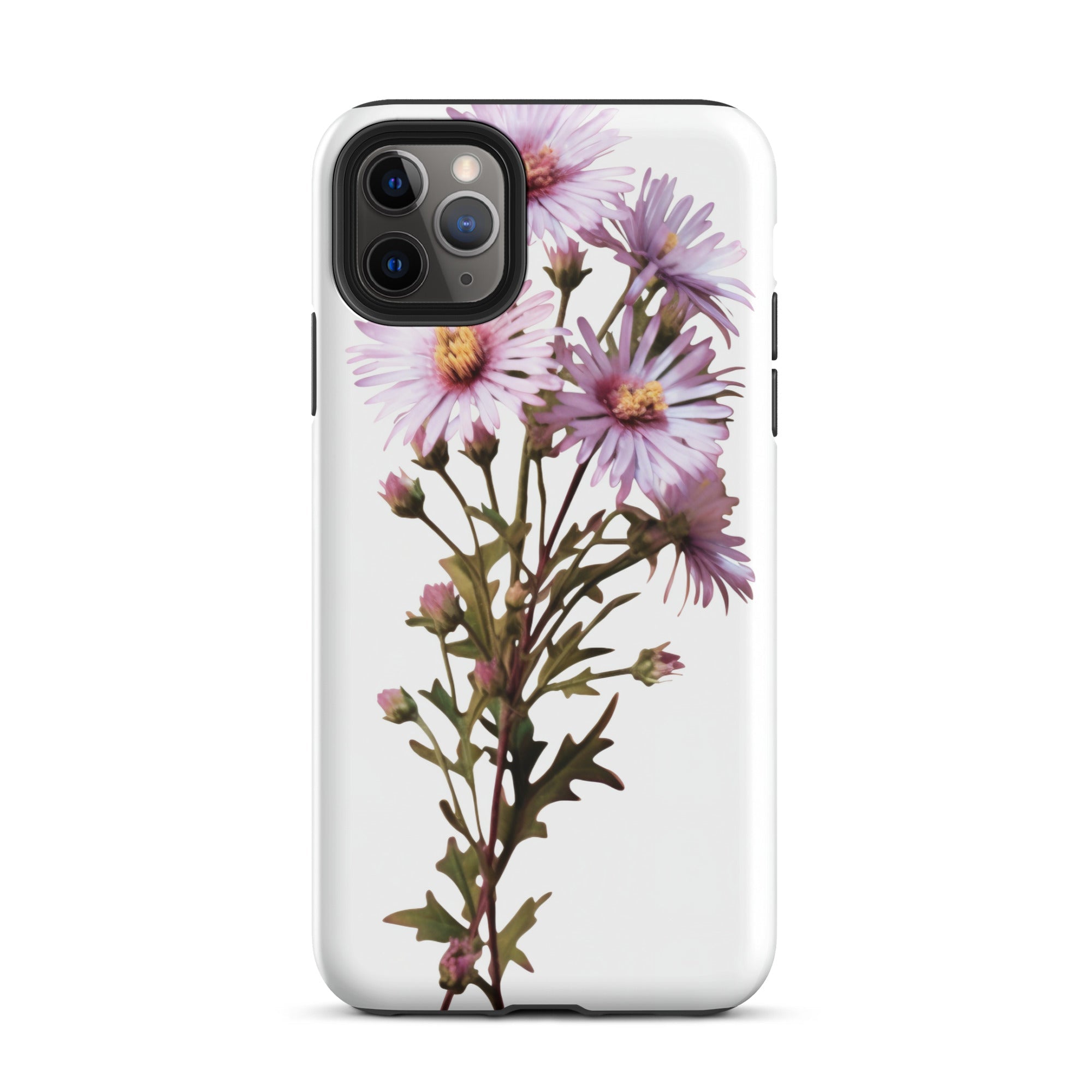 Calico Aster Flower iPhone Case by Visual Verse - Image 6
