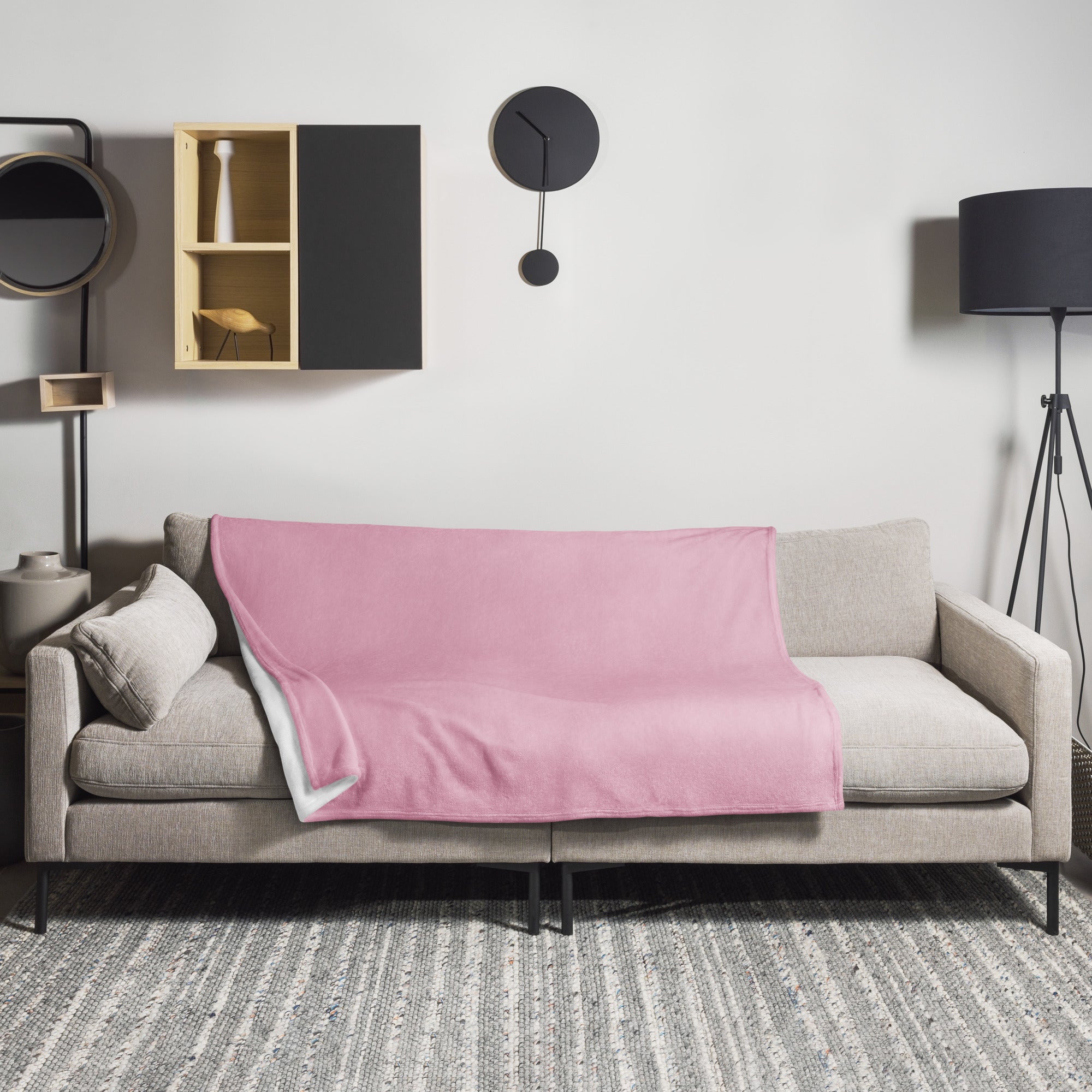 Cameo Pink Color Blanket by Visual Verse - Image 1