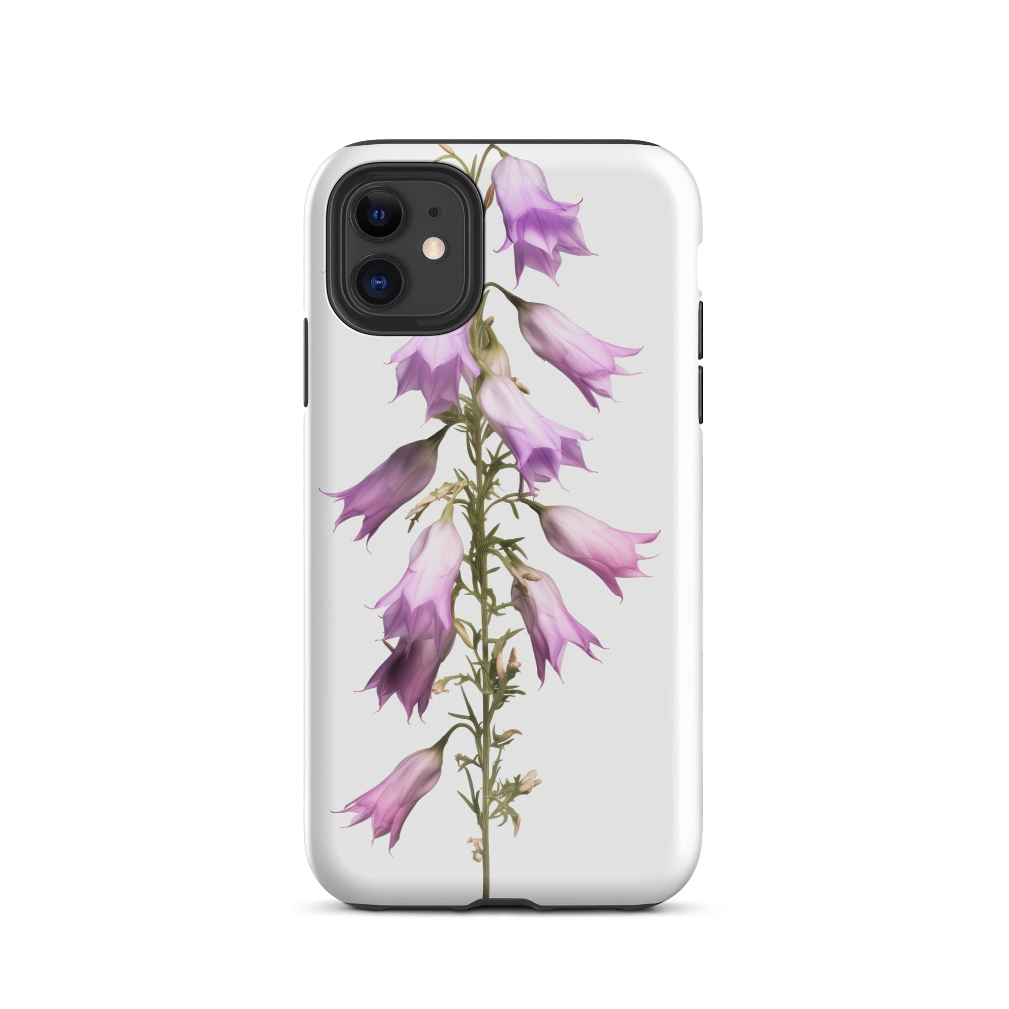 Campanula Punctata Flower iPhone Case by Visual Verse - Image 1