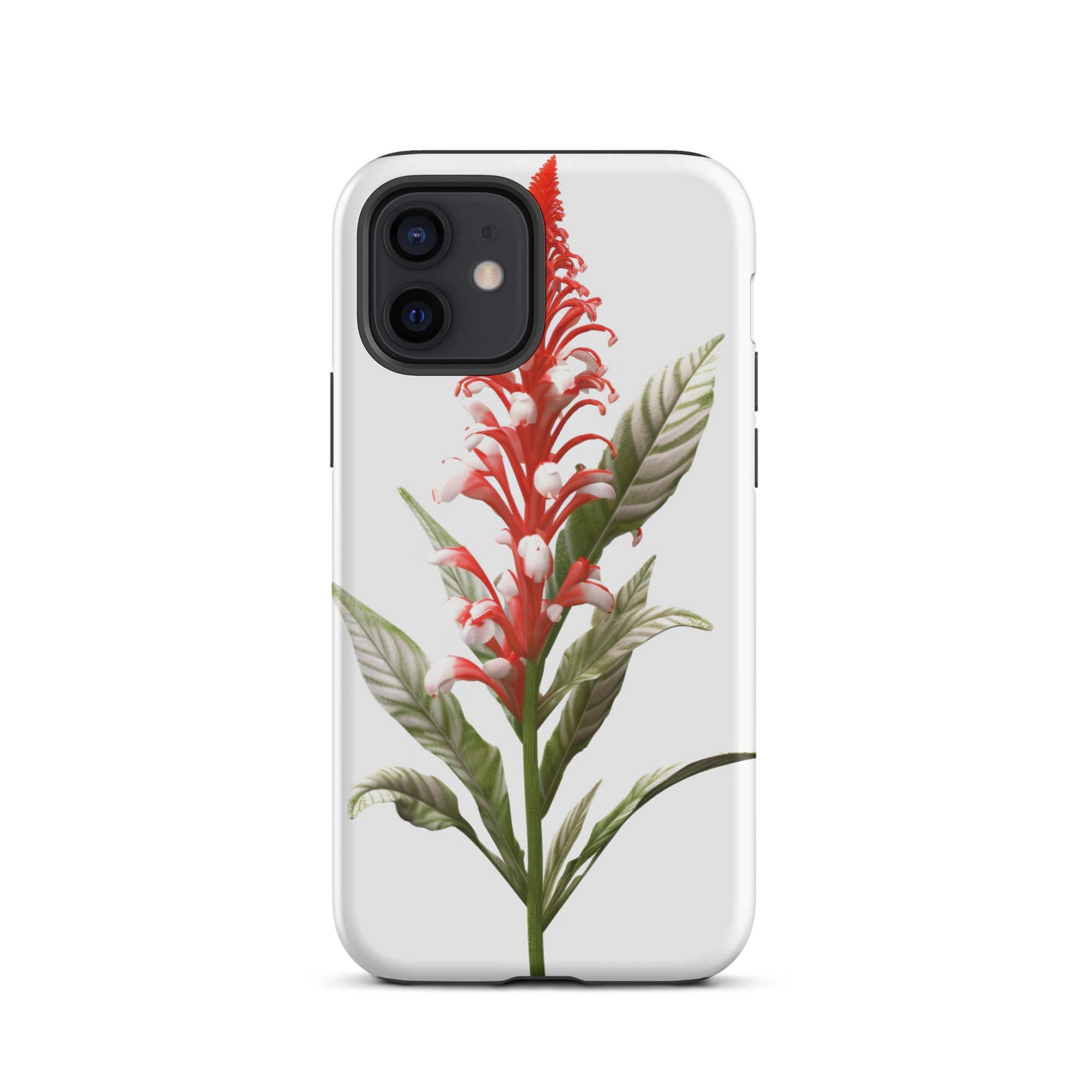 Candy Cane Cuphea Flower iPhone Case by Visual Verse - Image 10