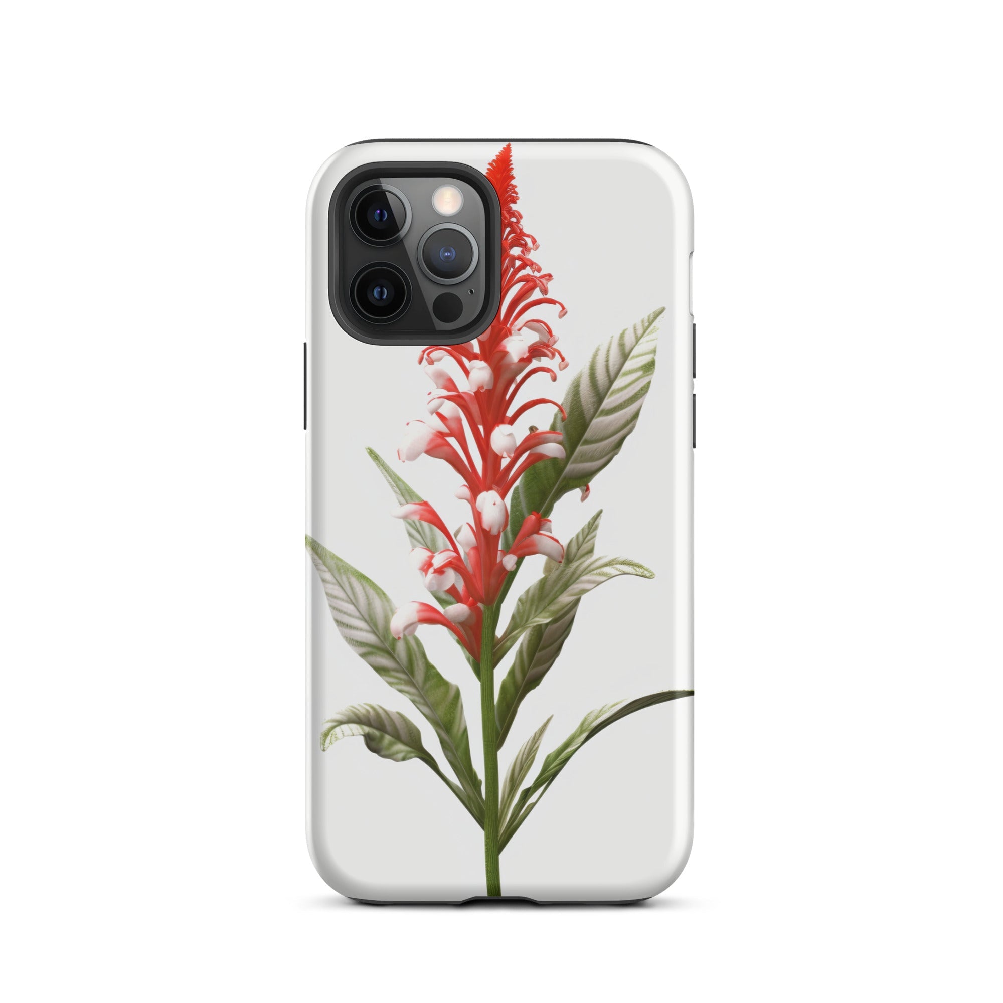 Candy Cane Cuphea Flower iPhone Case by Visual Verse - Image 12
