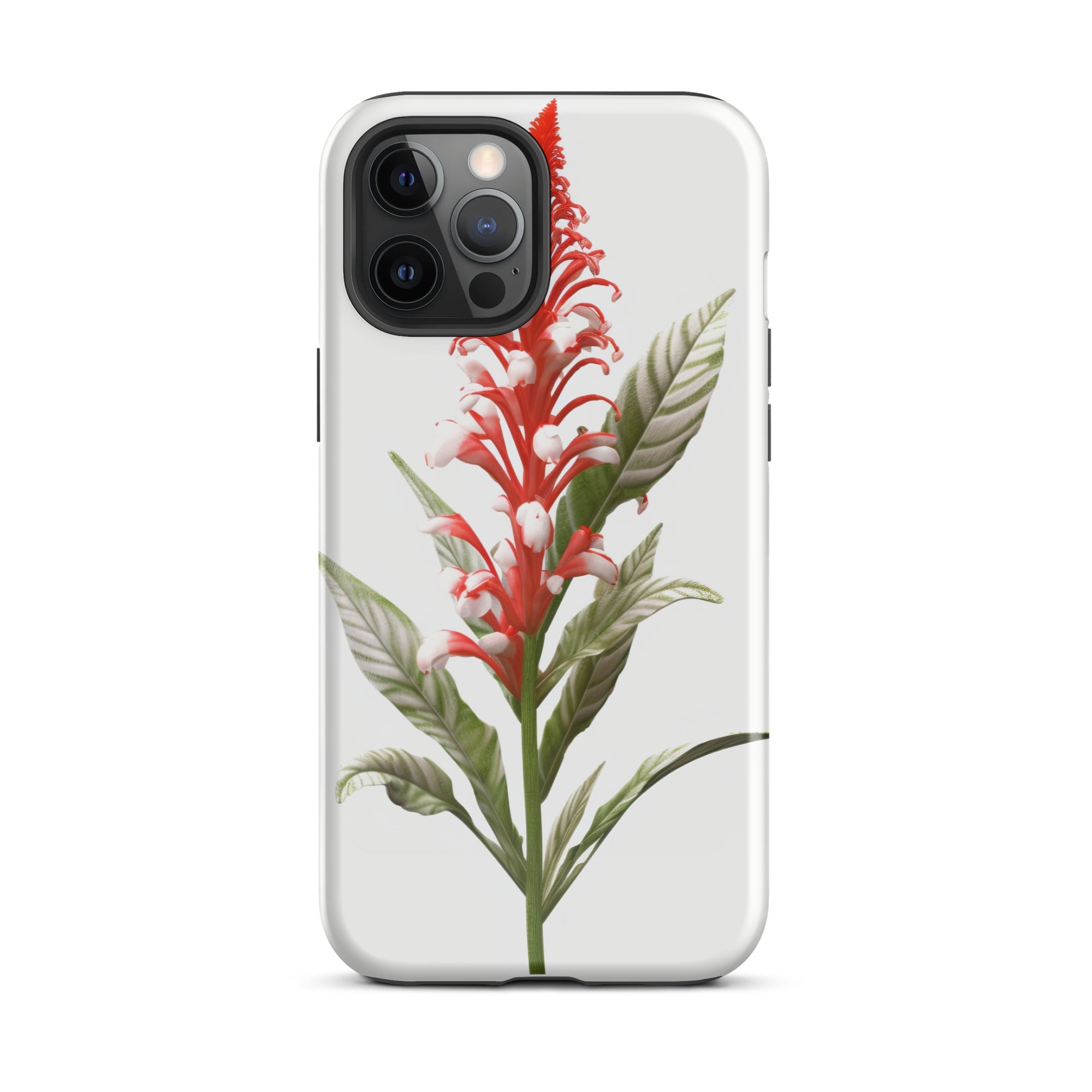 Candy Cane Cuphea Flower iPhone Case by Visual Verse - Image 13