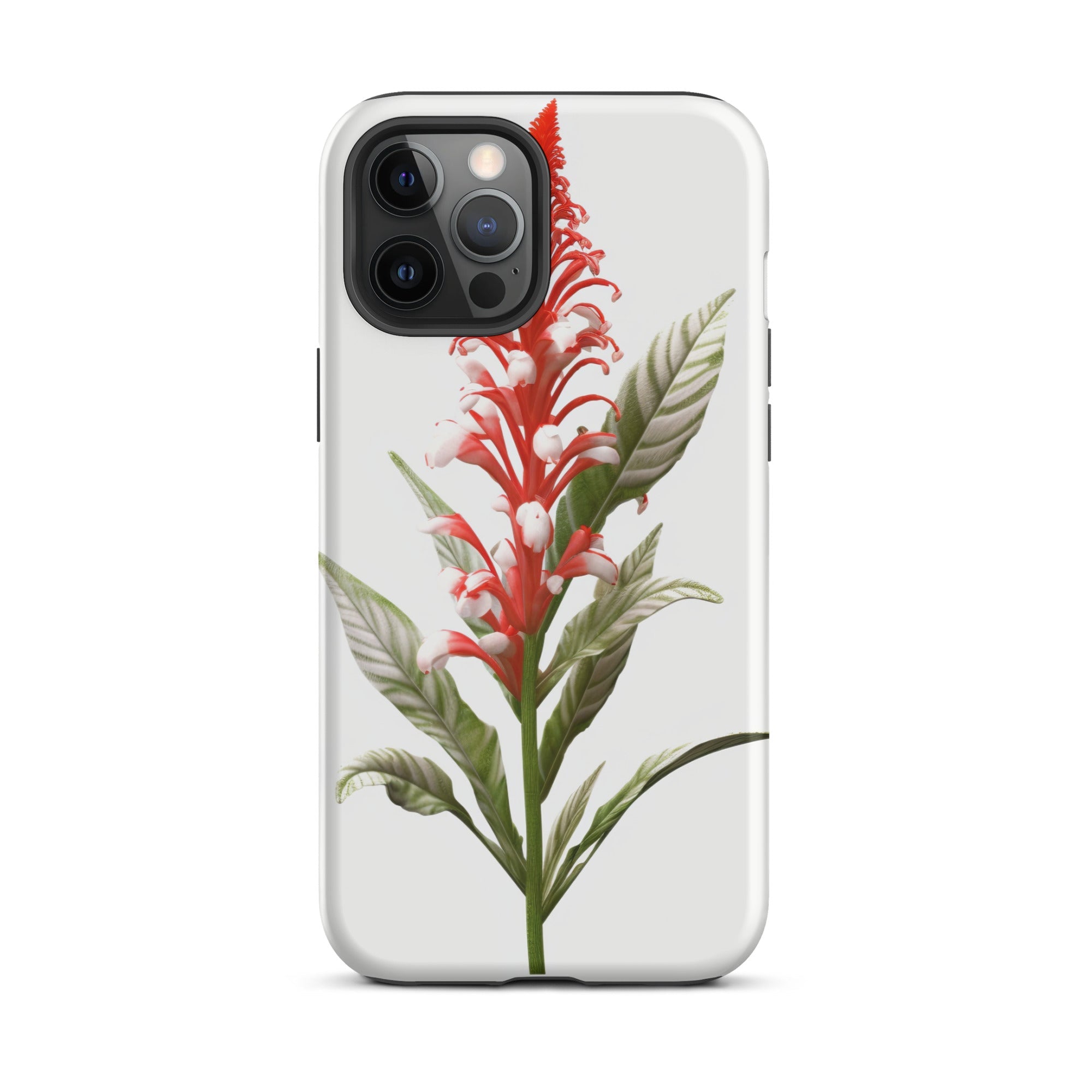 Candy Cane Cuphea Flower iPhone Case by Visual Verse - Image 14