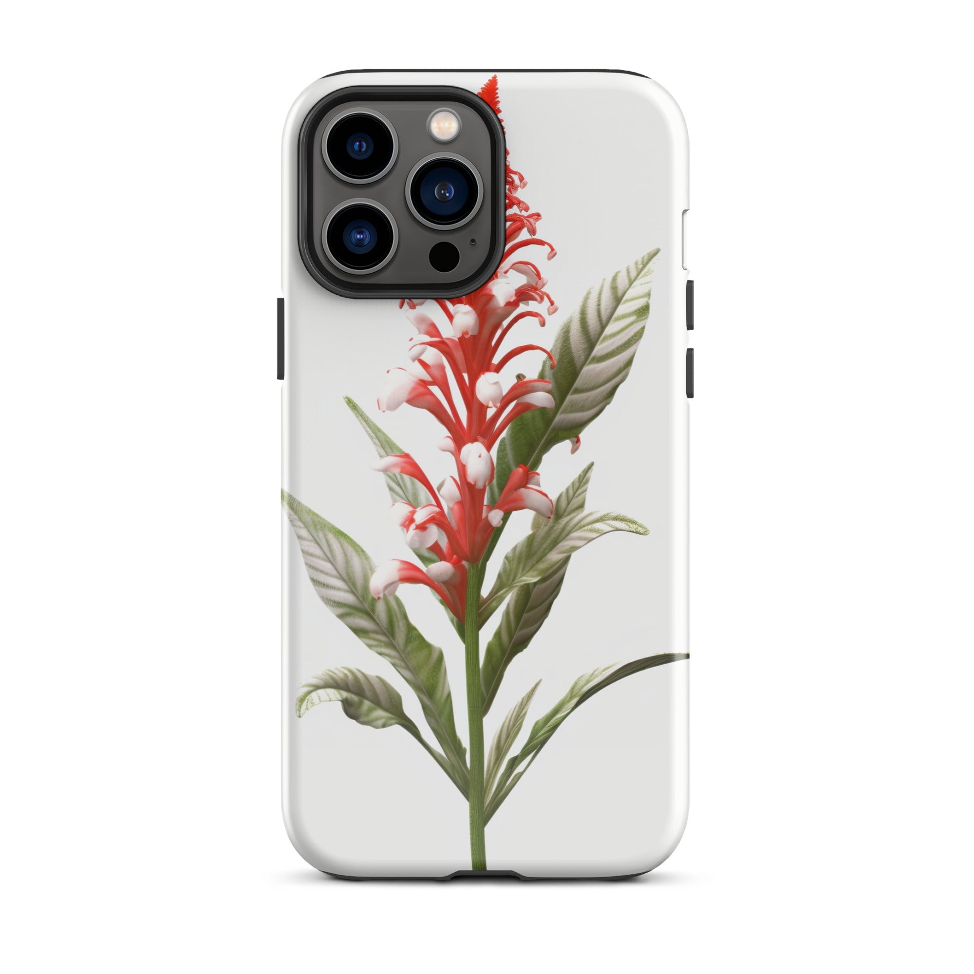 Candy Cane Cuphea Flower iPhone Case by Visual Verse - Image 21