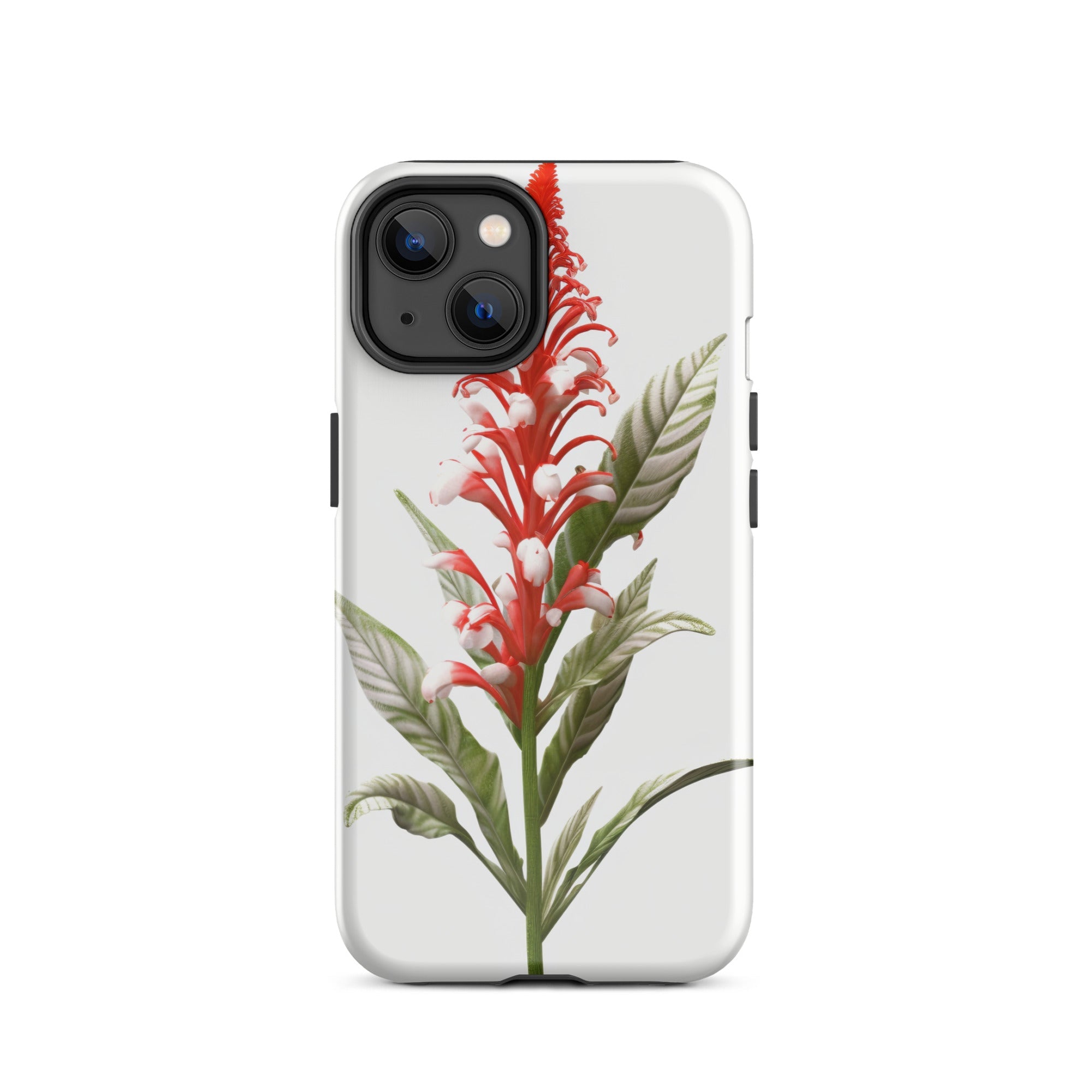 Candy Cane Cuphea Flower iPhone Case by Visual Verse - Image 23