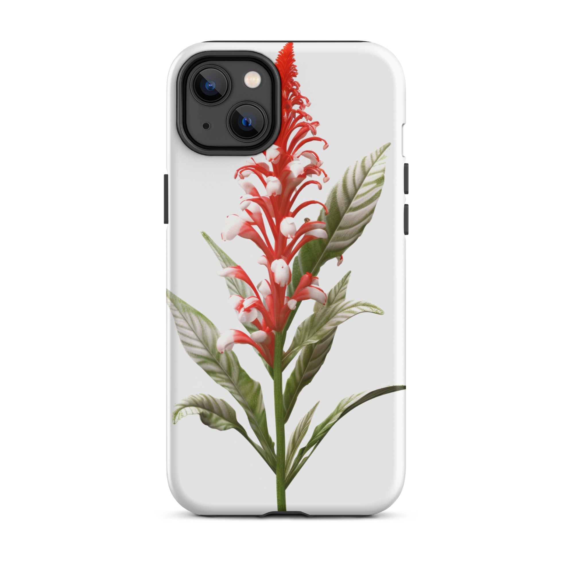 Candy Cane Cuphea Flower iPhone Case by Visual Verse - Image 26