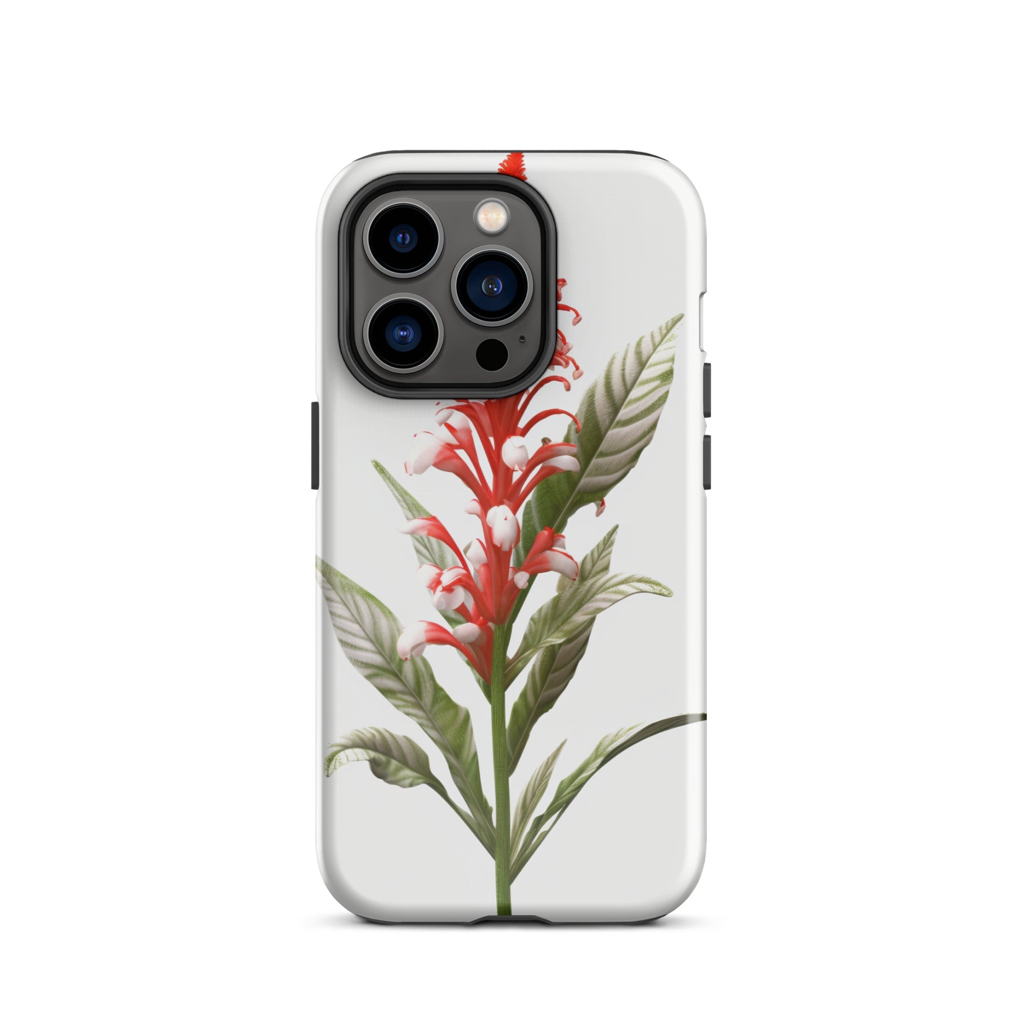 Candy Cane Cuphea Flower iPhone Case by Visual Verse - Image 27