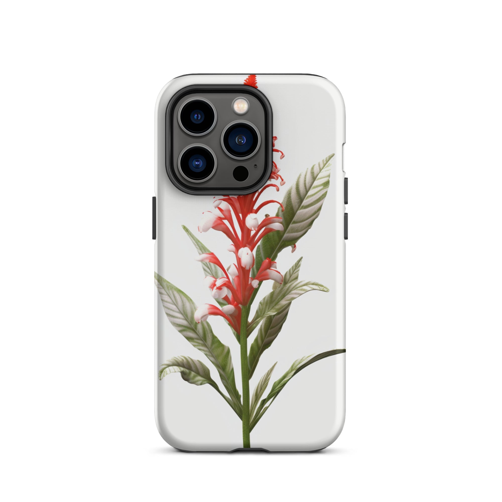 Candy Cane Cuphea Flower iPhone Case by Visual Verse - Image 28