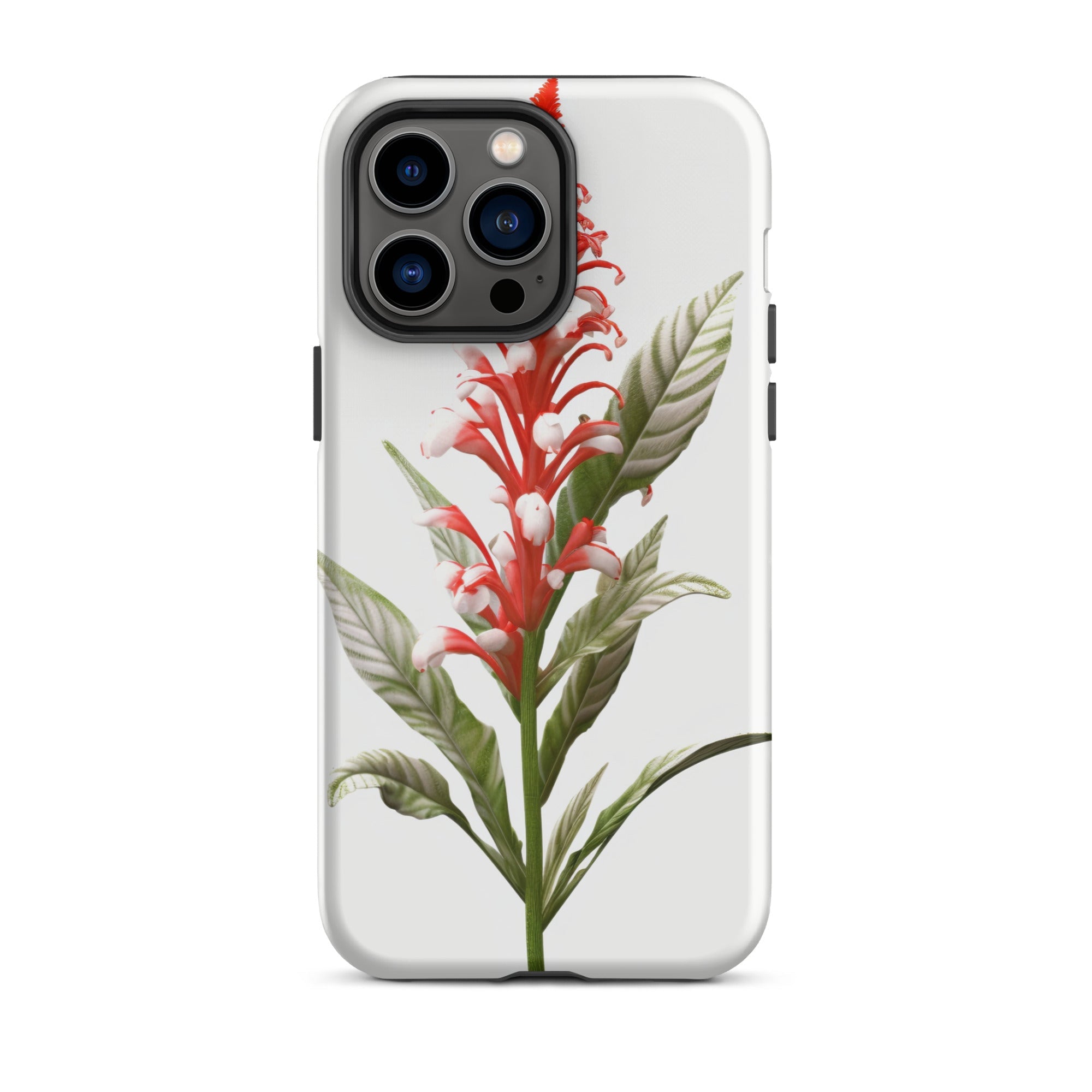 Candy Cane Cuphea Flower iPhone Case by Visual Verse - Image 30