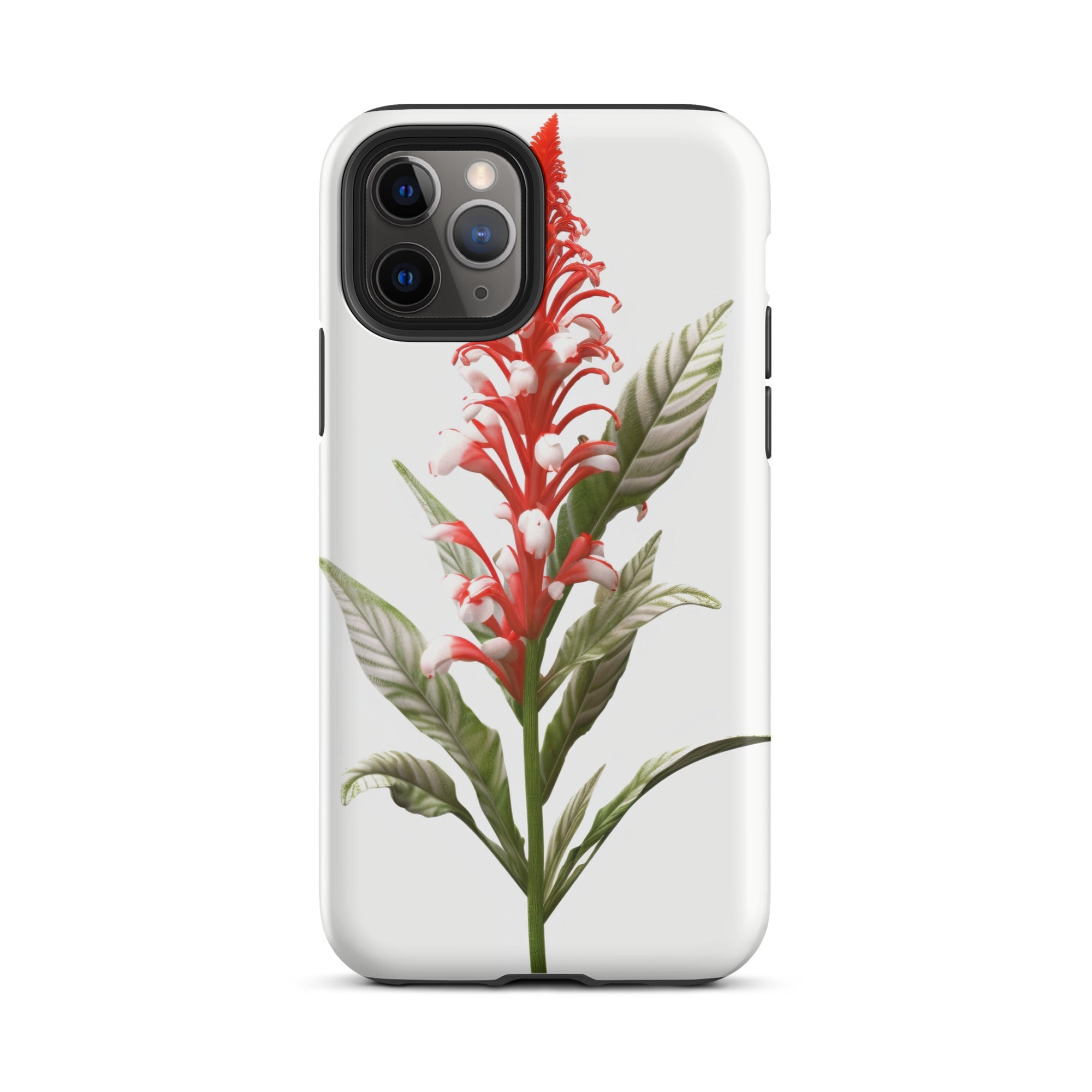 Candy Cane Cuphea Flower iPhone Case by Visual Verse - Image 4