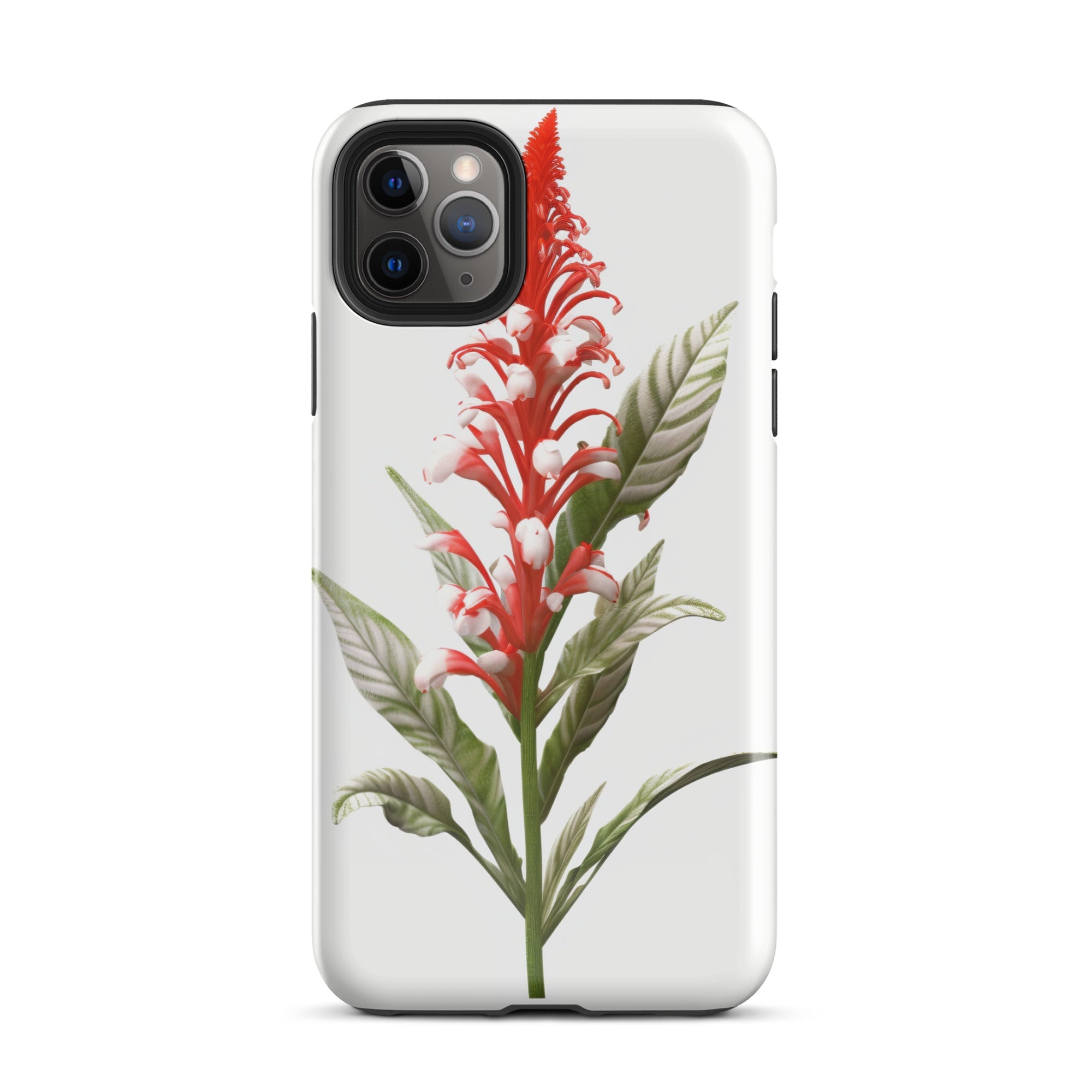 Candy Cane Cuphea Flower iPhone Case by Visual Verse - Image 5