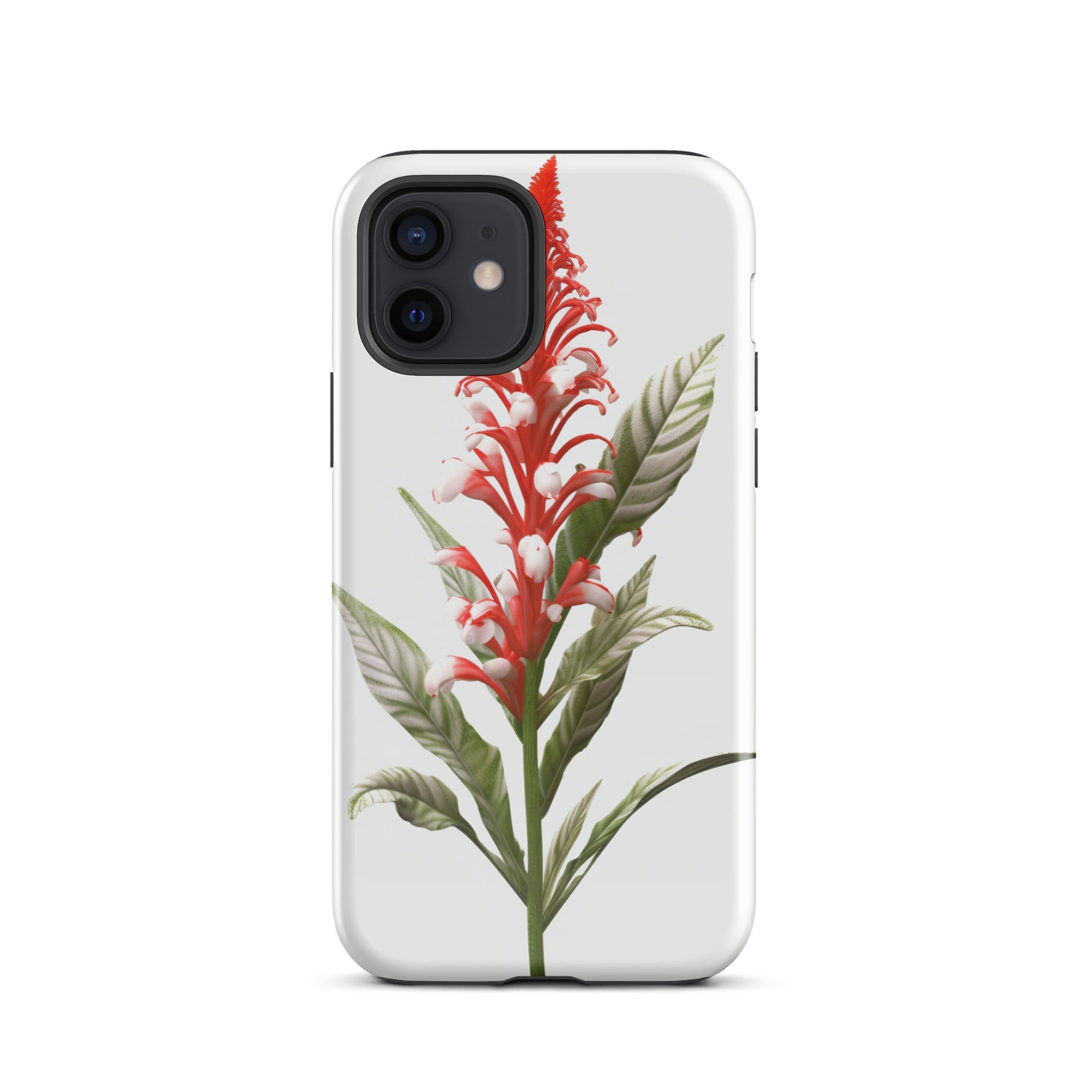 Candy Cane Cuphea Flower iPhone Case by Visual Verse - Image 9