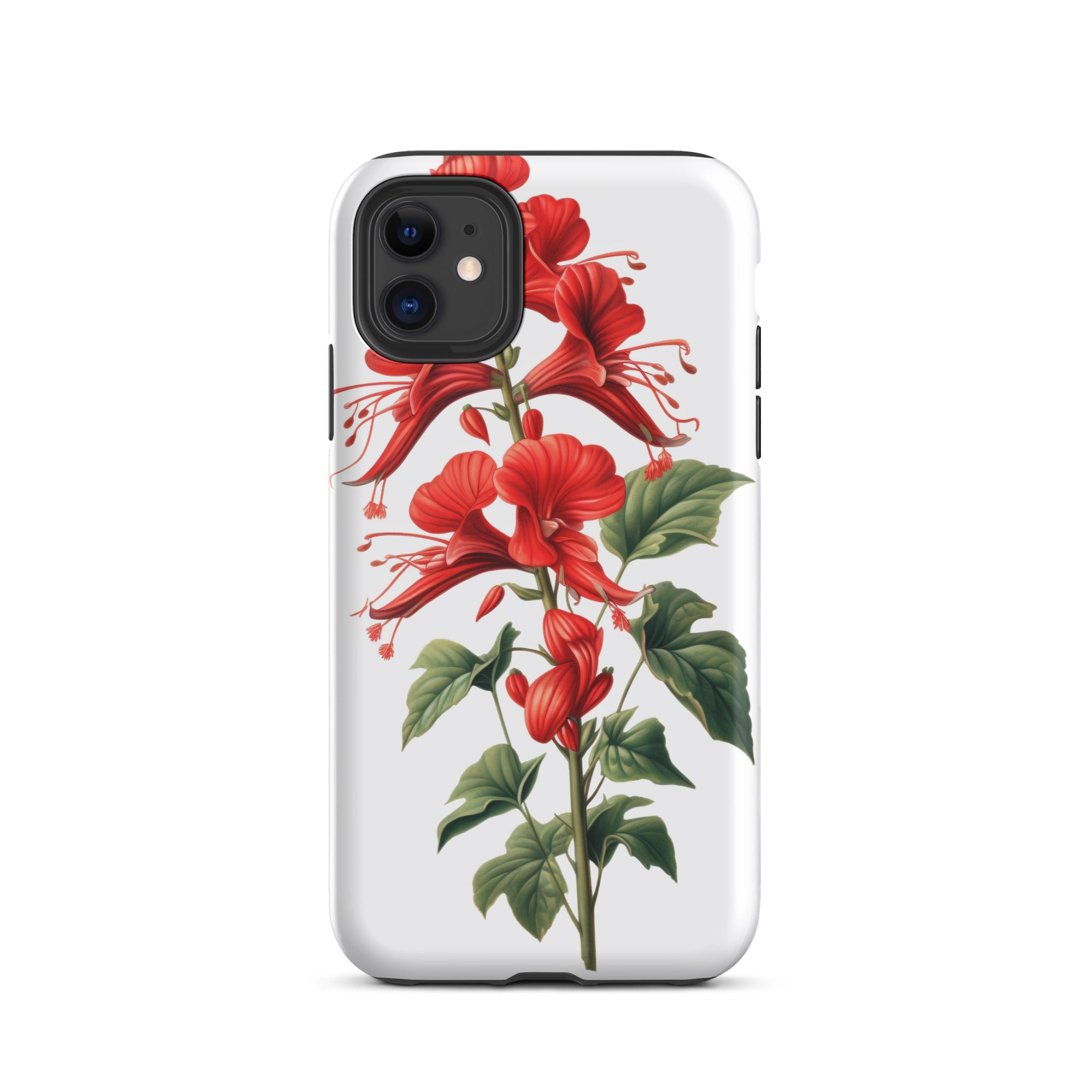 Cardinal Climber Flower iPhone Case by Visual Verse - Image 2