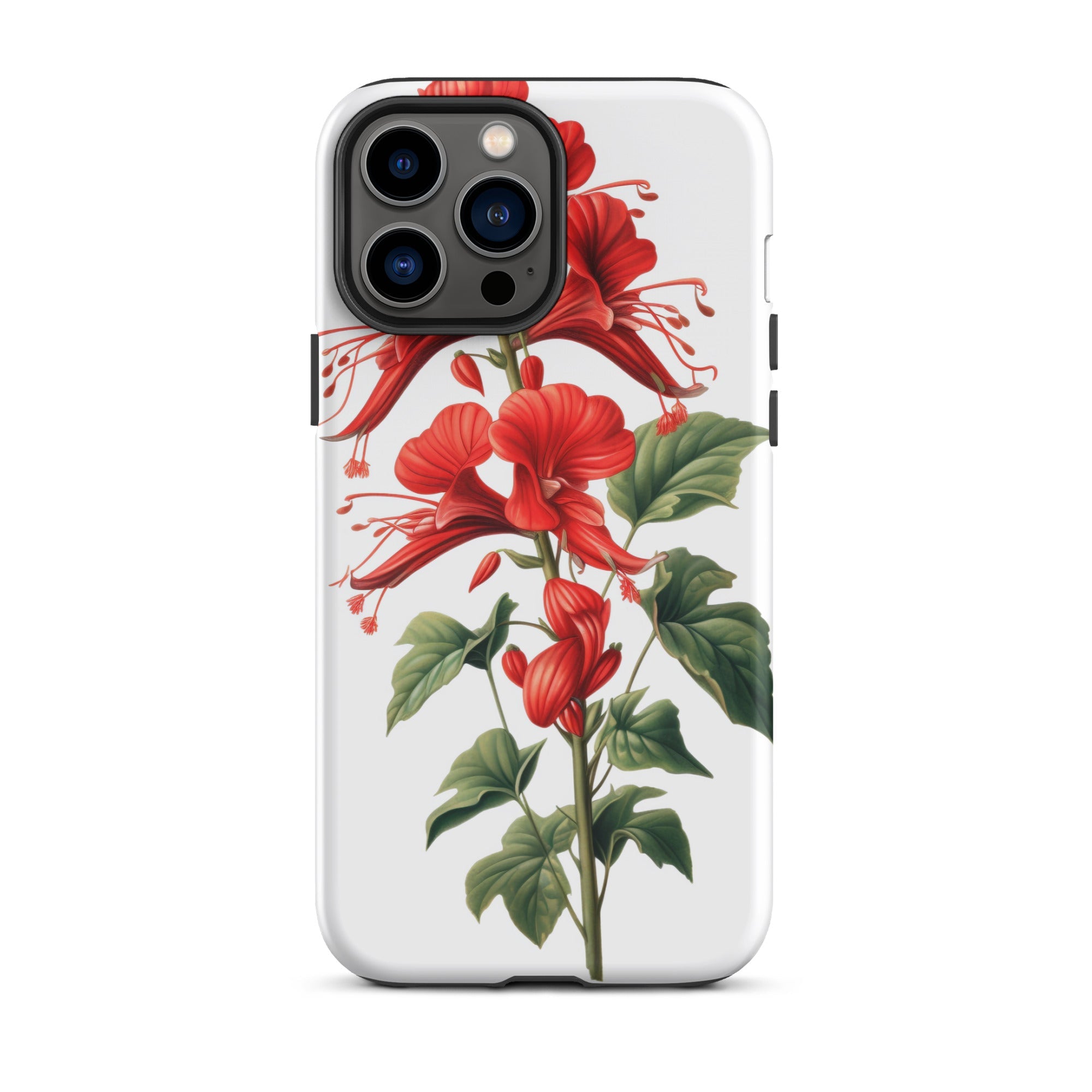 Cardinal Climber Flower iPhone Case by Visual Verse - Image 22