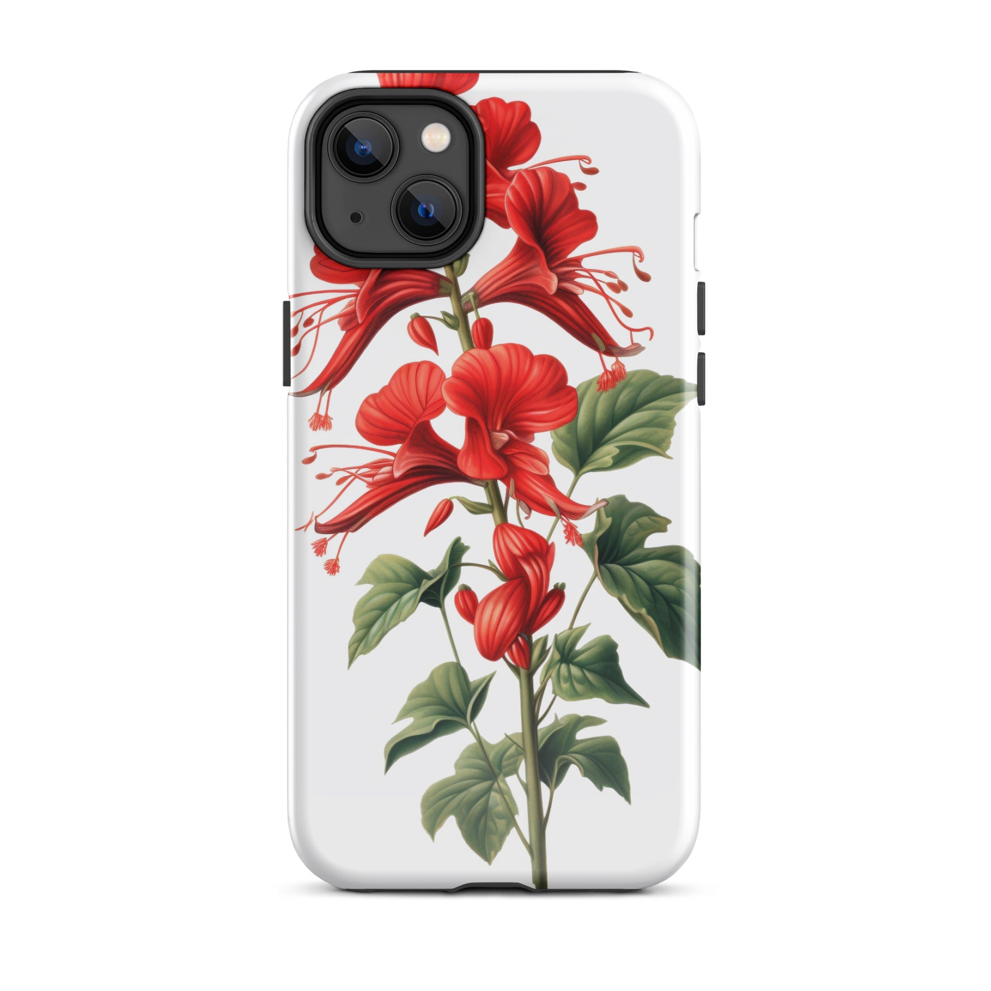 Cardinal Climber Flower iPhone Case by Visual Verse - Image 25