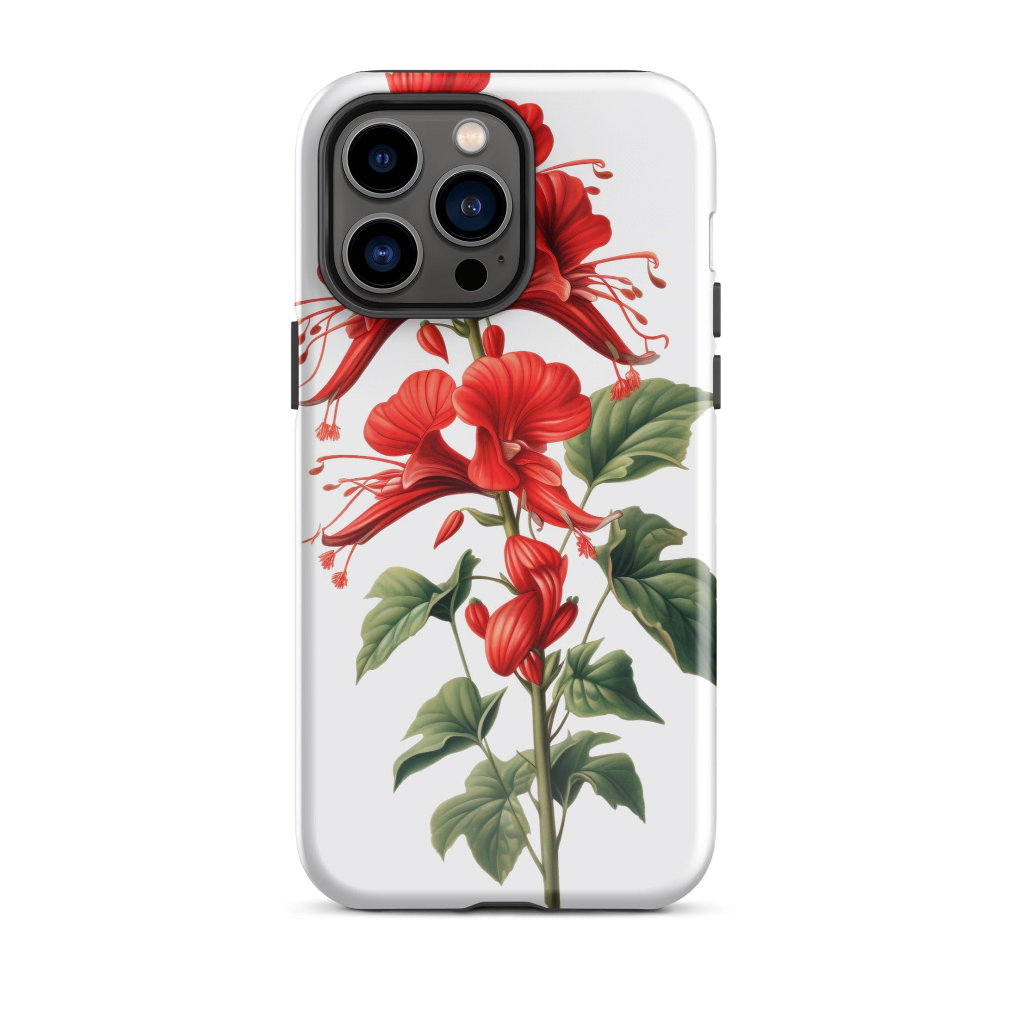 Cardinal Climber Flower iPhone Case by Visual Verse - Image 29