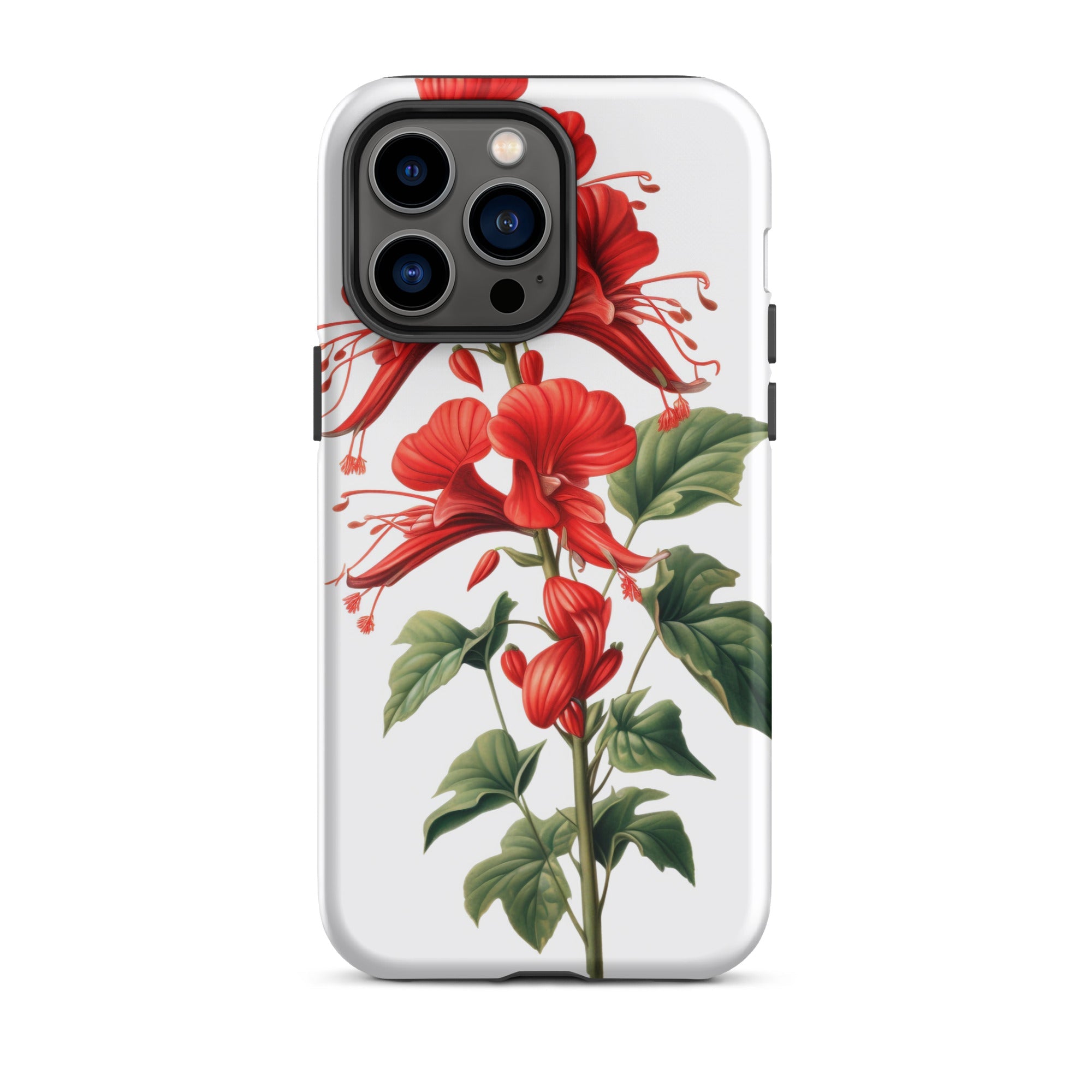 Cardinal Climber Flower iPhone Case by Visual Verse - Image 30