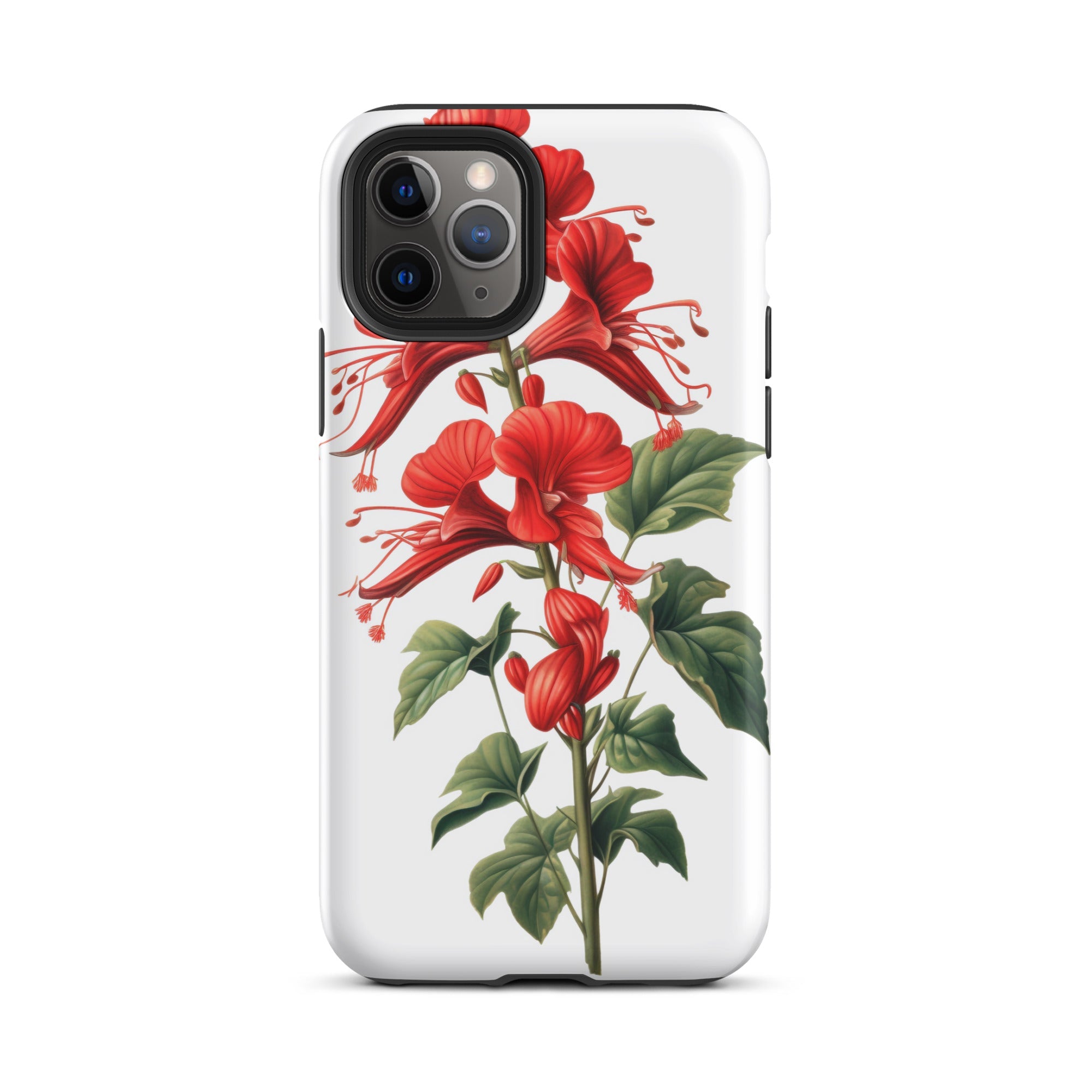 Cardinal Climber Flower iPhone Case by Visual Verse - Image 4