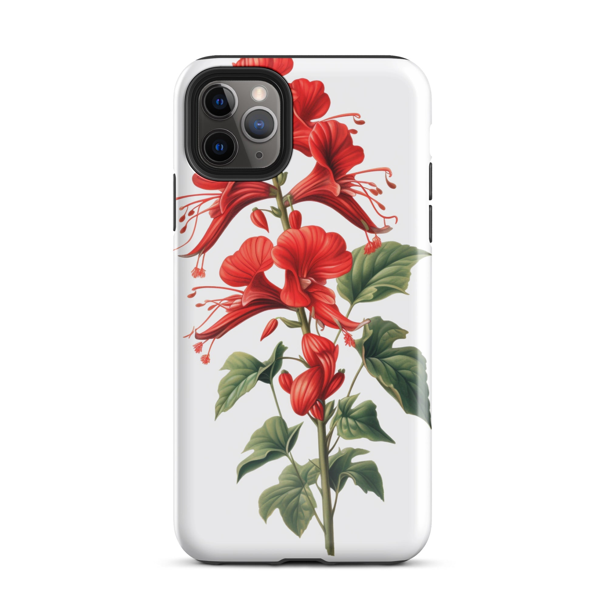 Cardinal Climber Flower iPhone Case by Visual Verse - Image 5