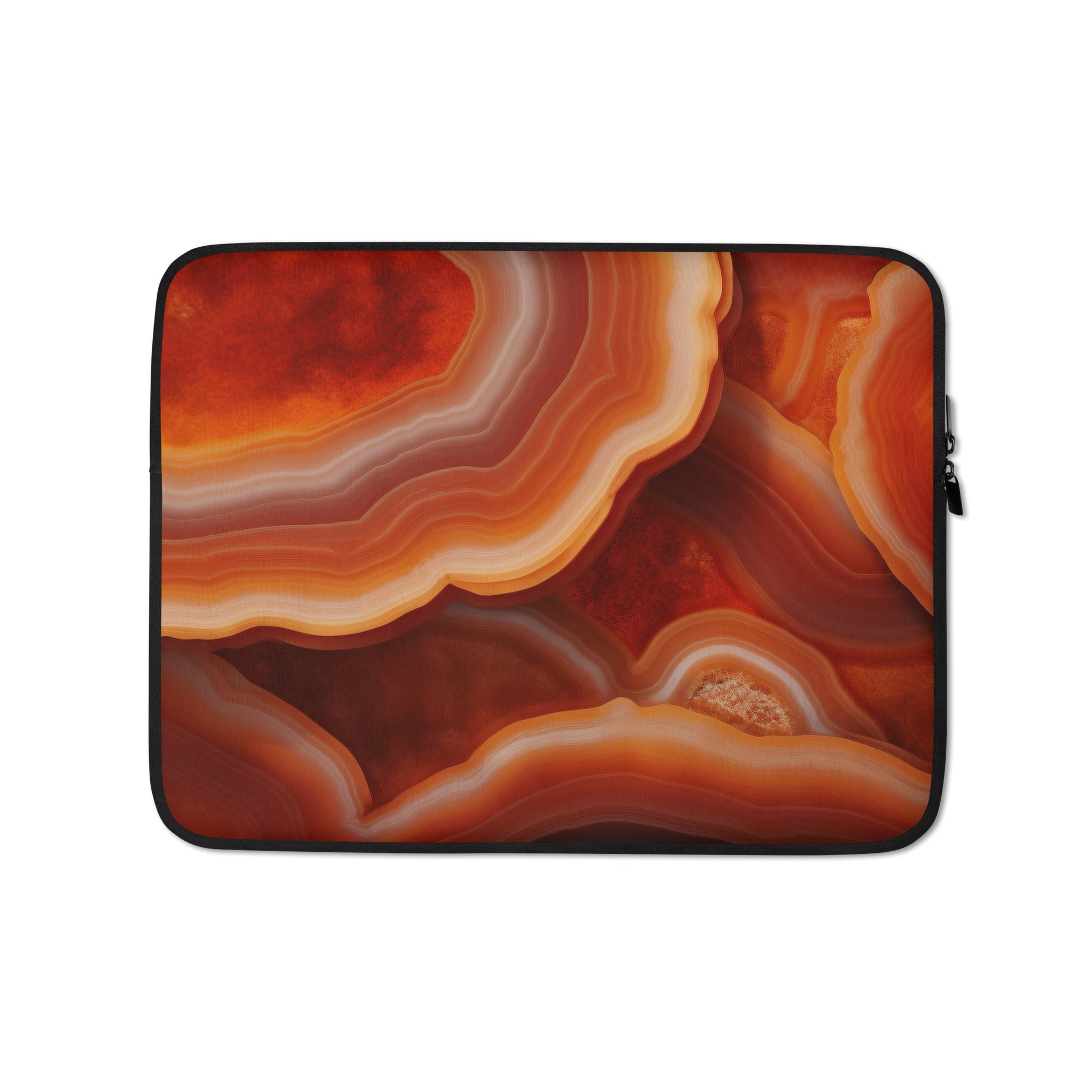 Carnelian Rock Laptop Sleeve by Visual Verse - Image 2