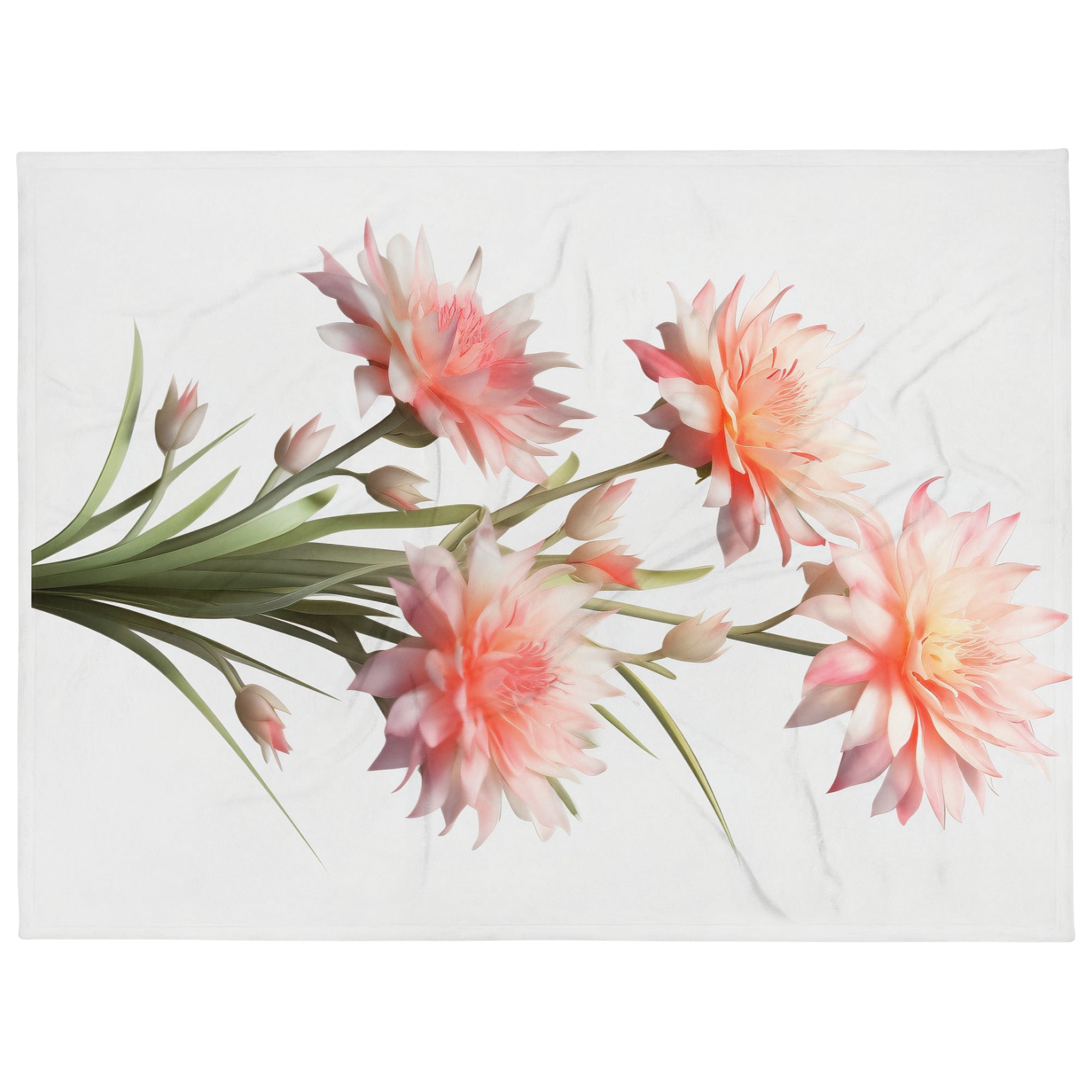 Cheddar Pinks Flower Blanket by Visual Verse - Image 1