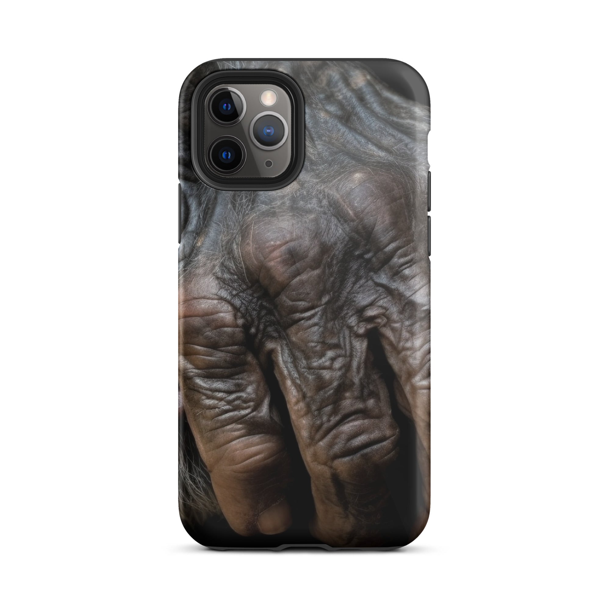 Chimpanzee Hand iPhone Case by Visual Verse - Image 3