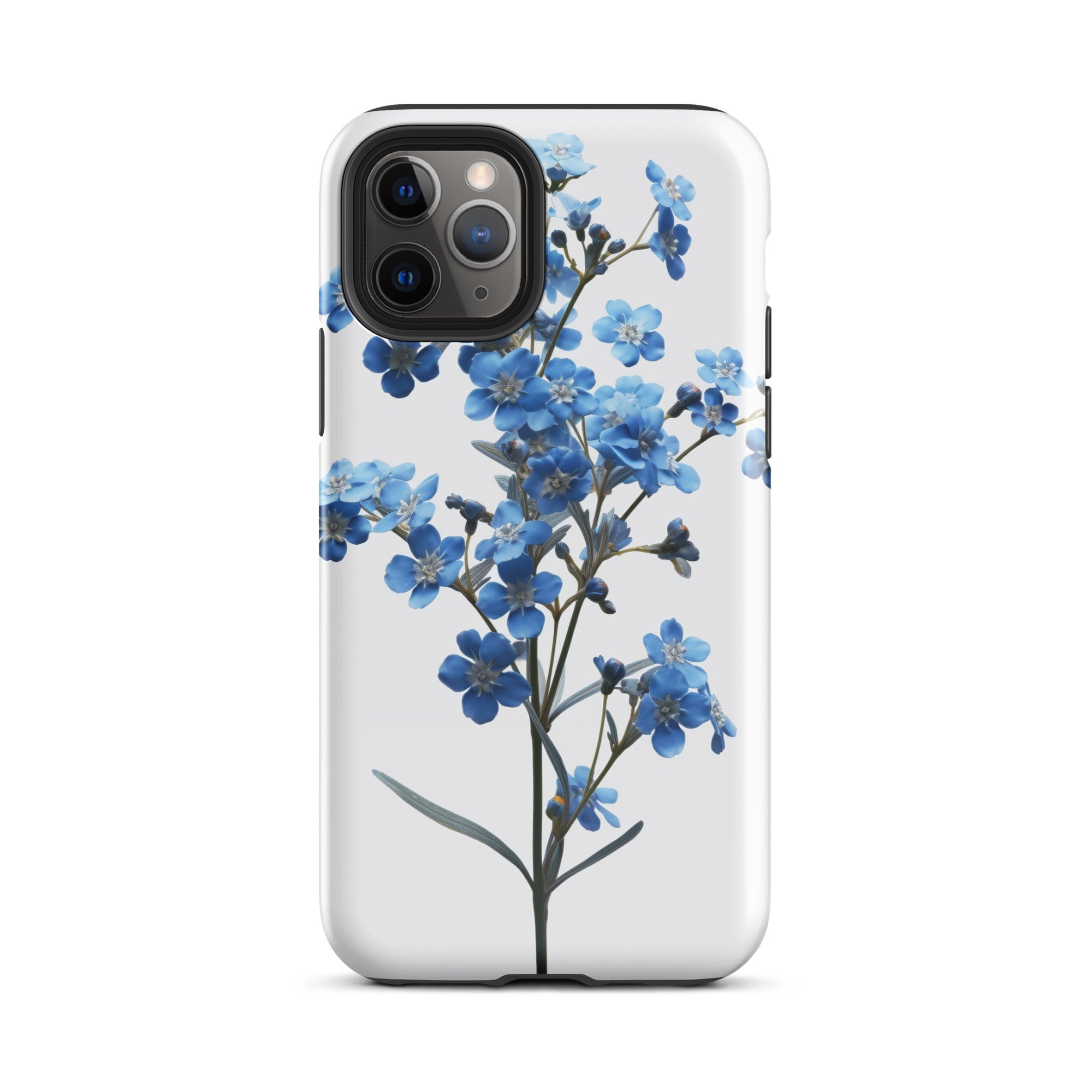 Chinese Forget-Me-Not Flower iPhone Case by Visual Verse - Image 3