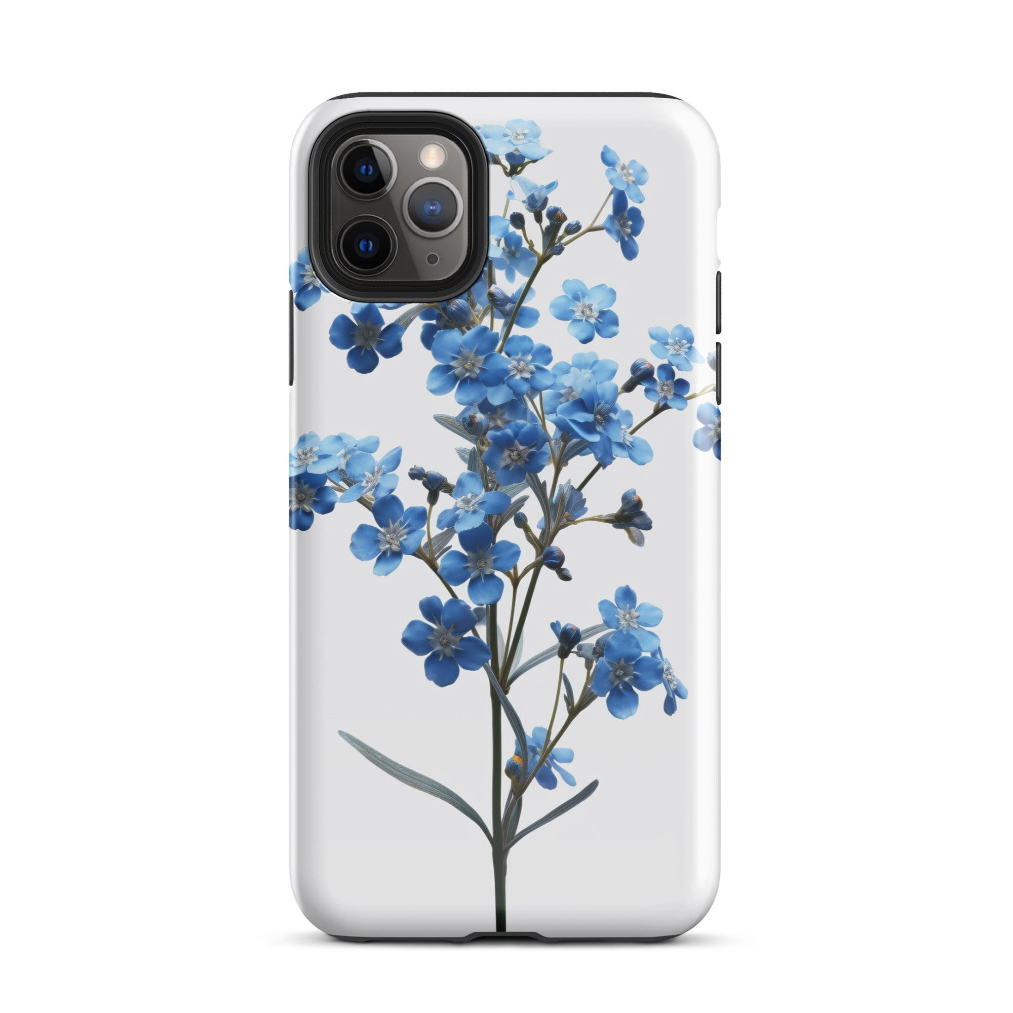 Chinese Forget-Me-Not Flower iPhone Case by Visual Verse - Image 5