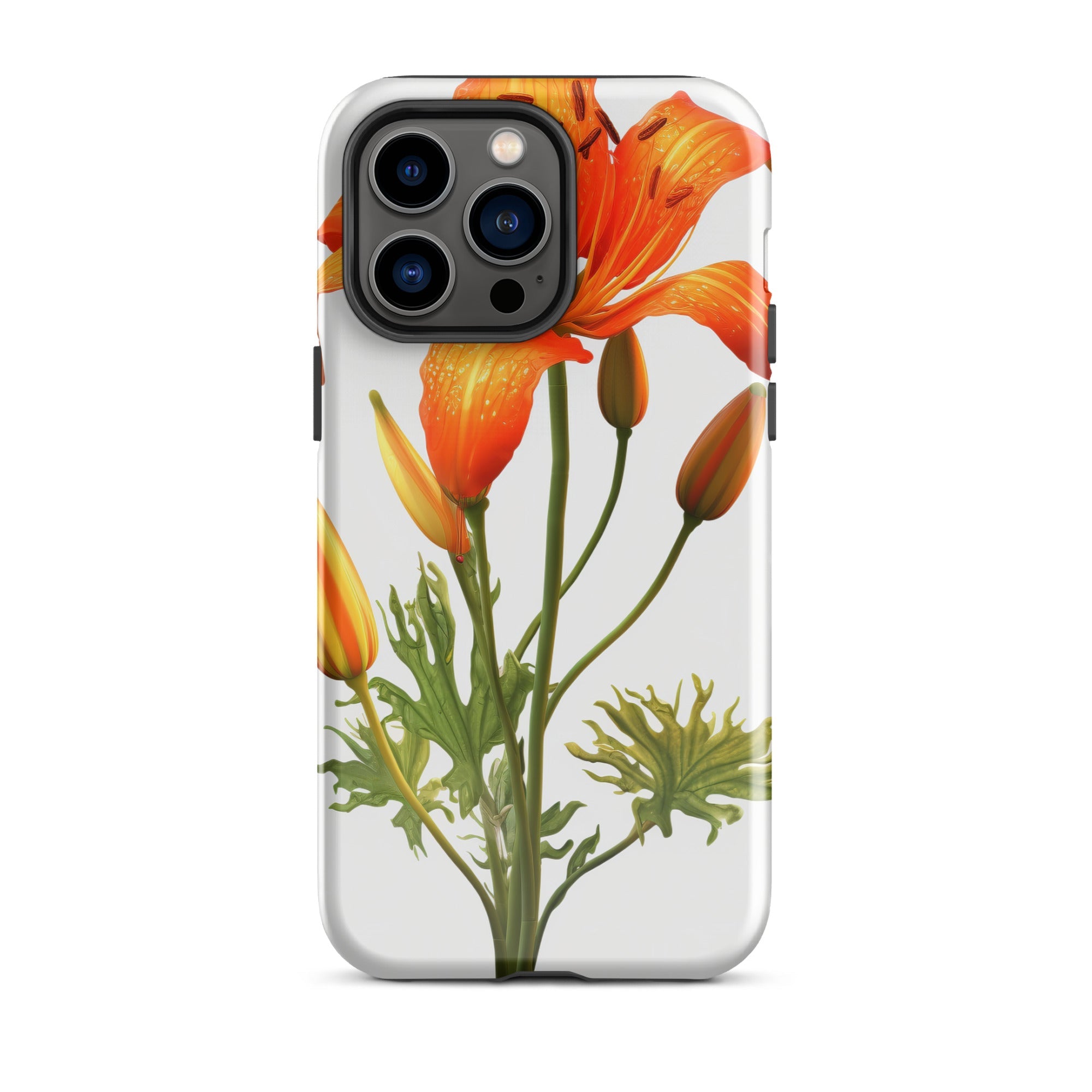 Chinese Lantern Lily Flower iPhone Case by Visual Verse - Image 29
