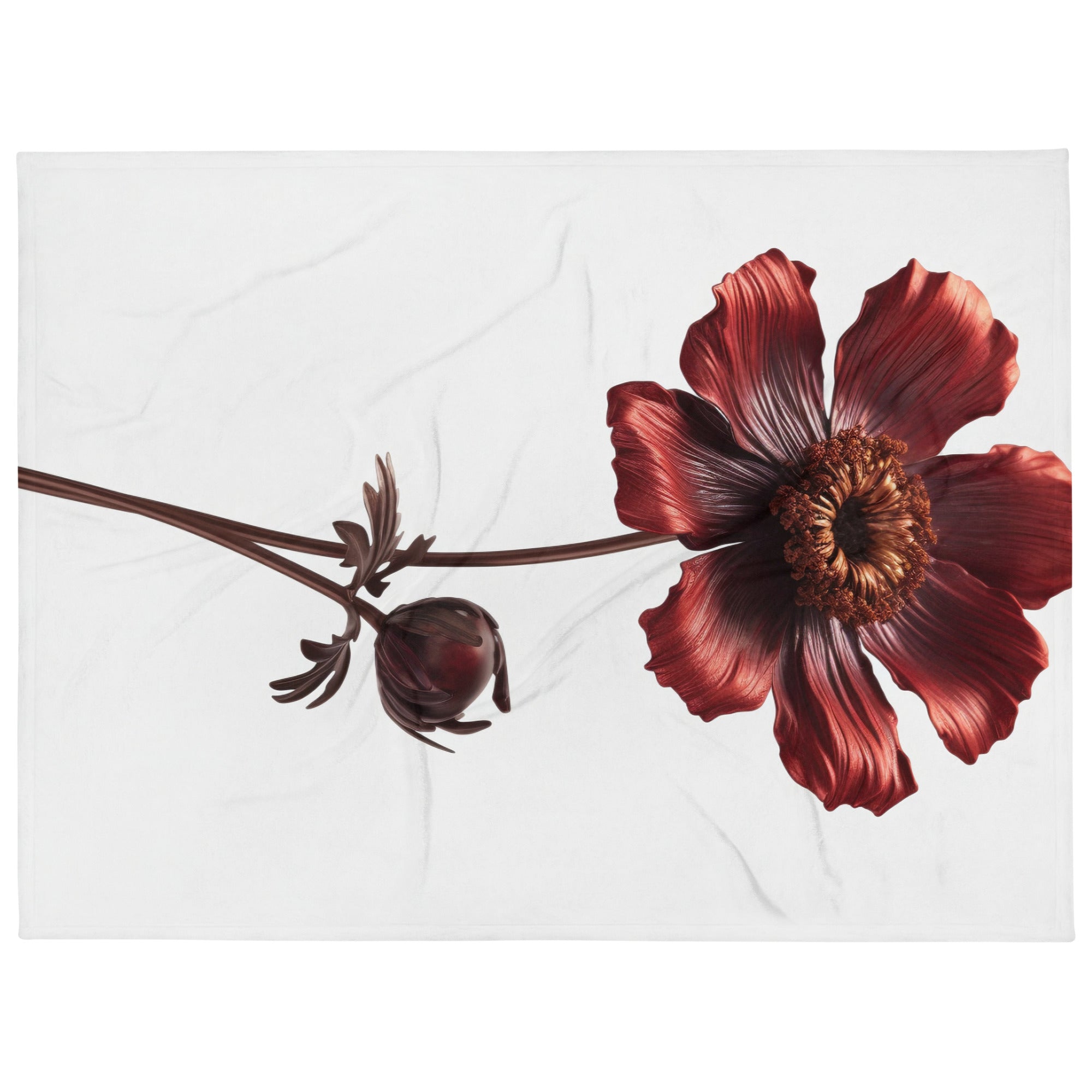 Chocolate Cosmos Flower Blanket by Visual Verse - Image 1