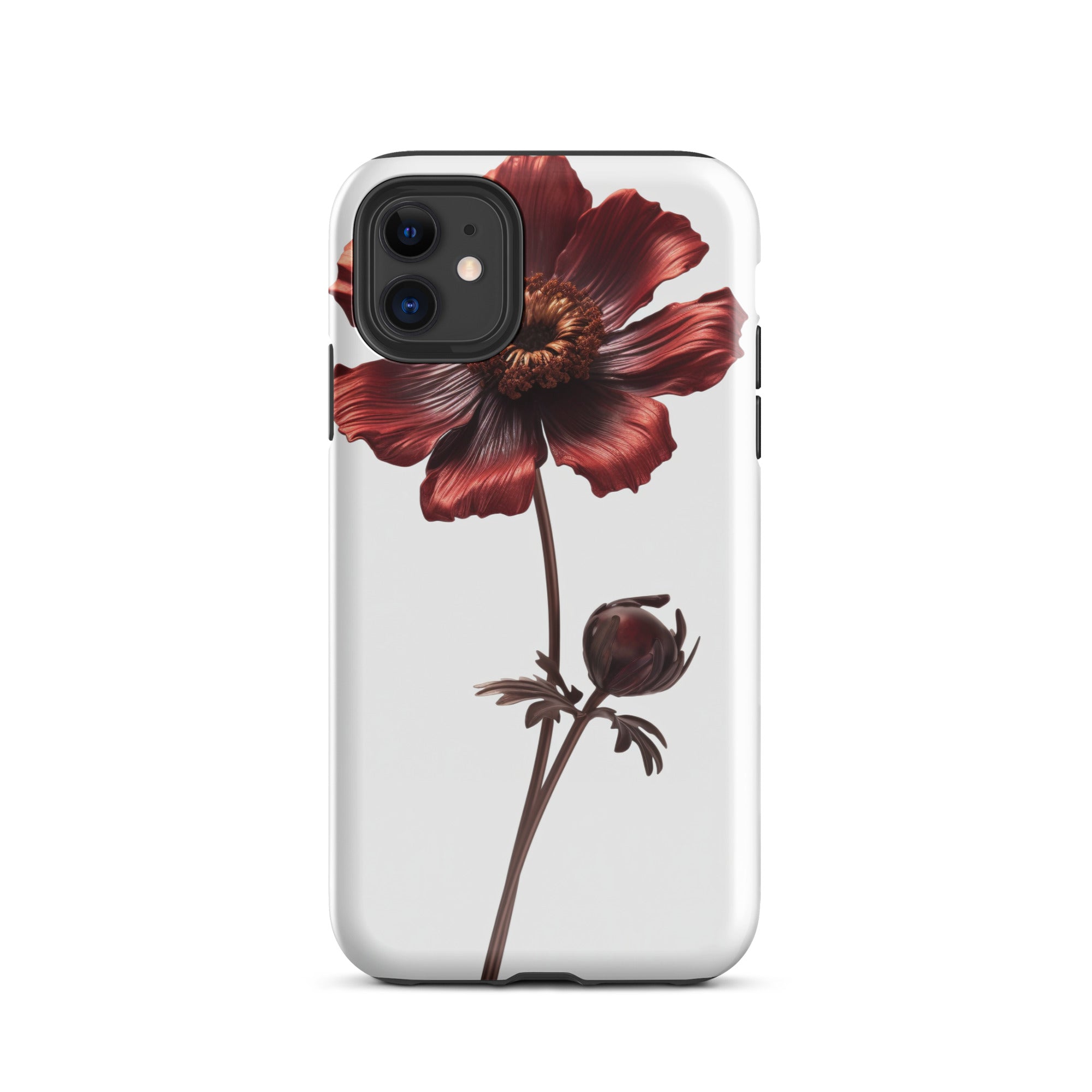 Chocolate Cosmos Flower iPhone Case by Visual Verse - Image 1