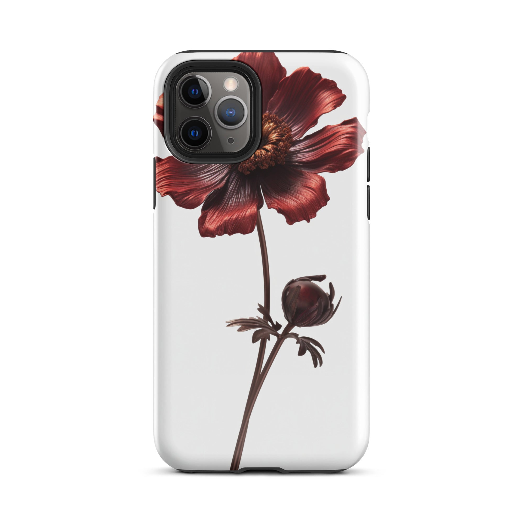 Chocolate Cosmos Flower iPhone Case by Visual Verse - Image 3