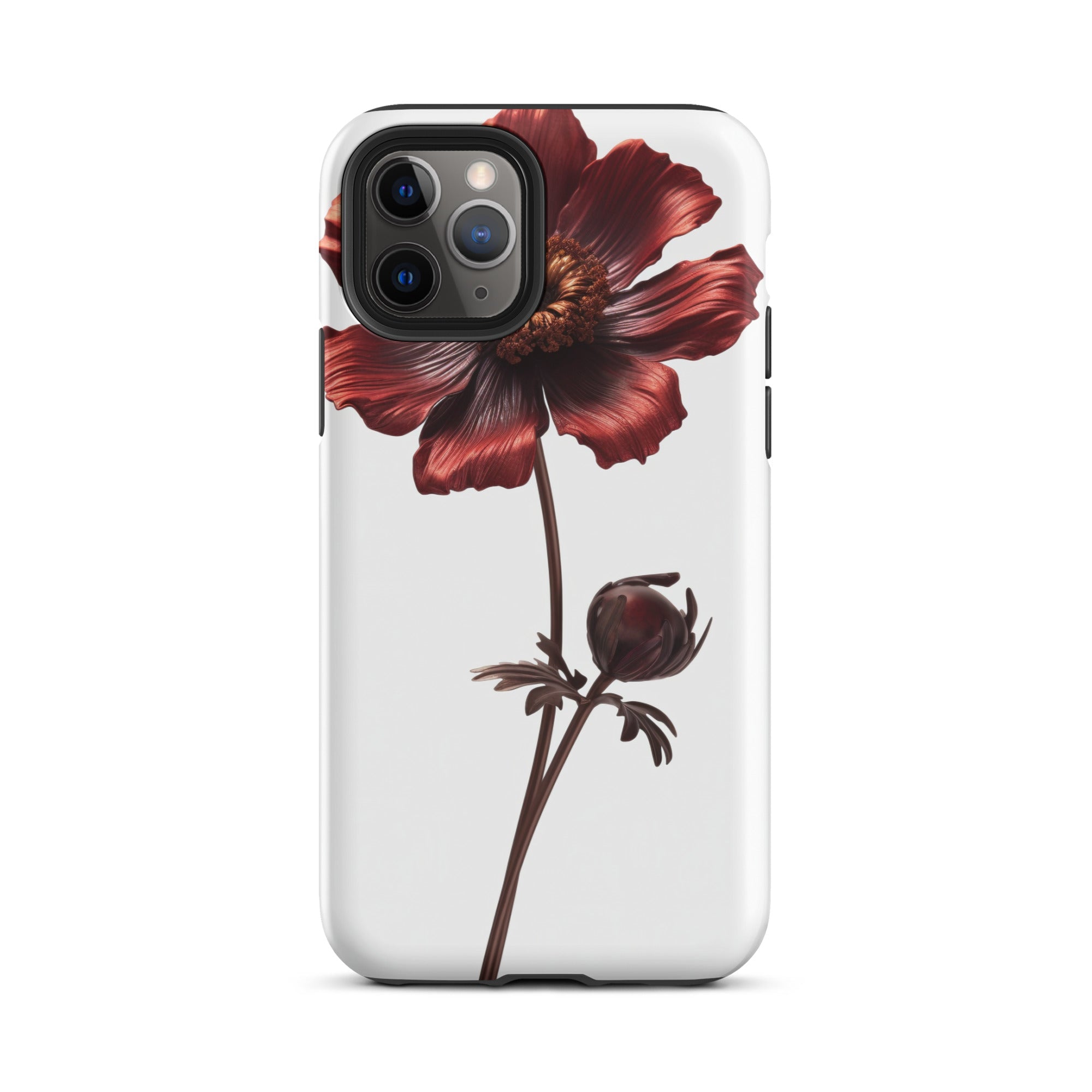 Chocolate Cosmos Flower iPhone Case by Visual Verse - Image 4