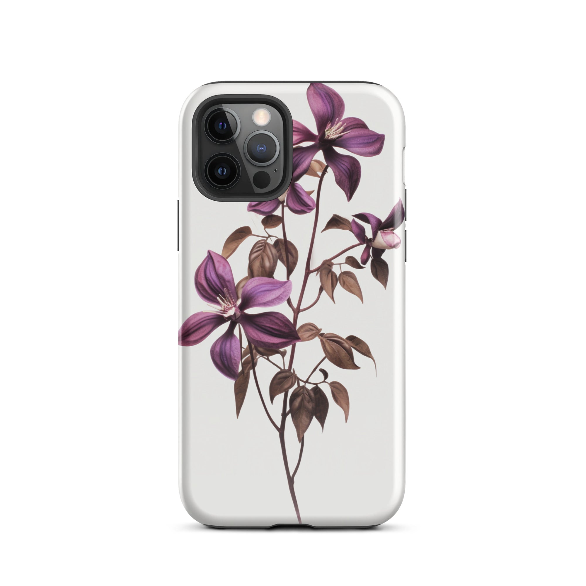 Chocolate Vine Flower iPhone Case by Visual Verse - Image 11