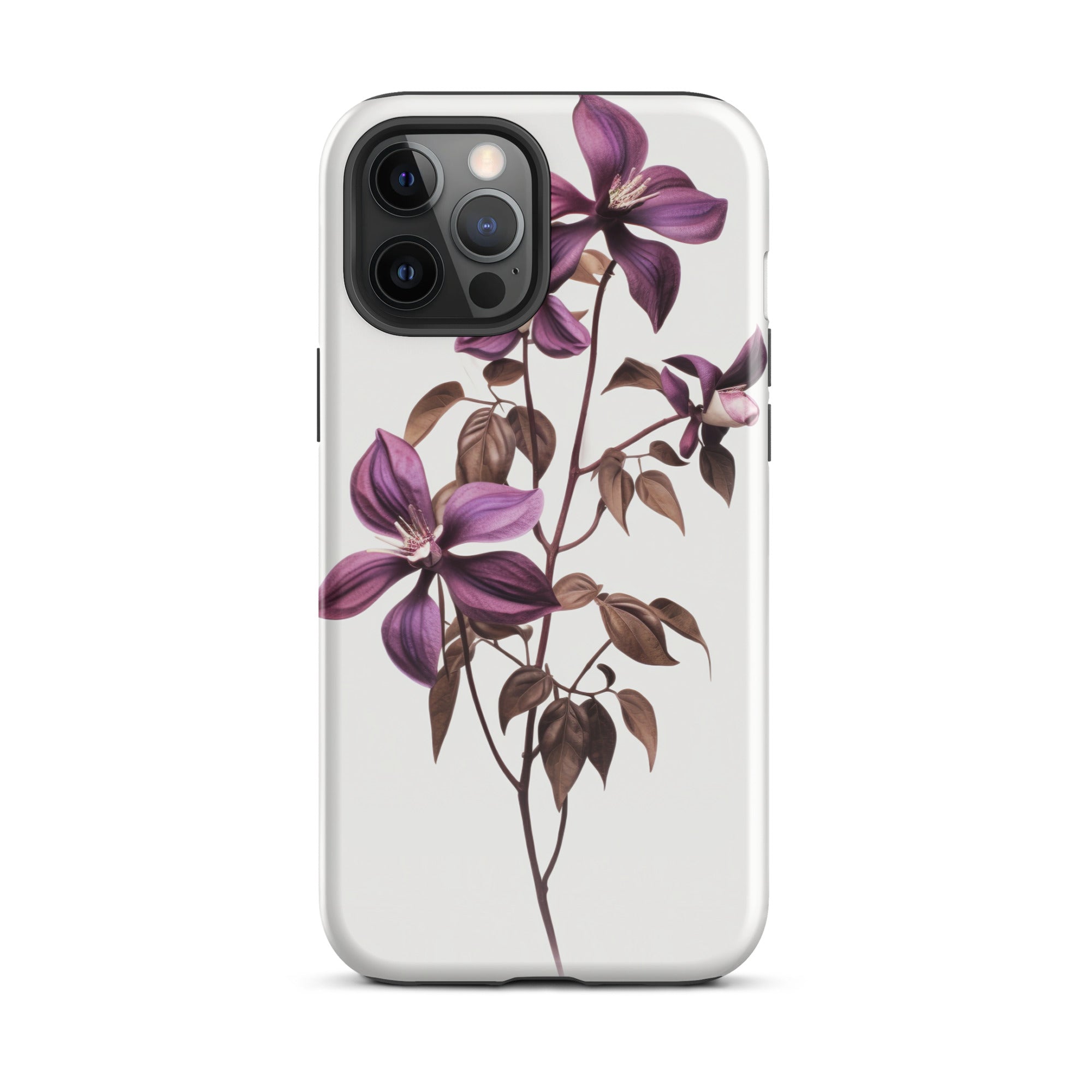 Chocolate Vine Flower iPhone Case by Visual Verse - Image 13